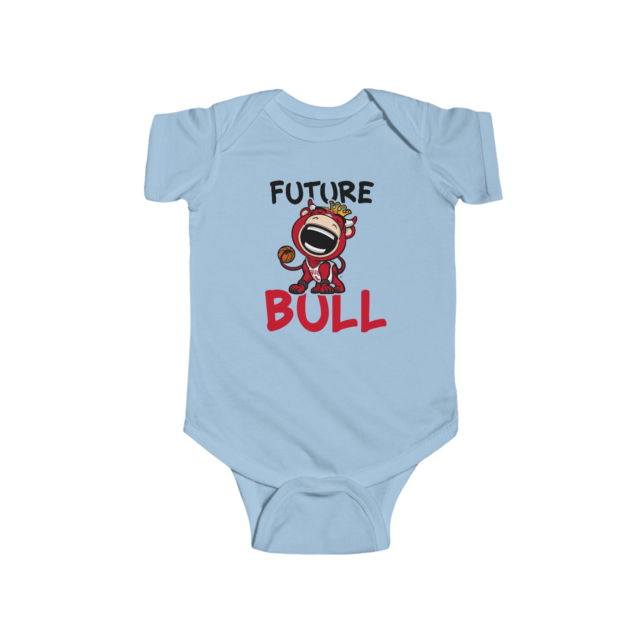 Chicago Basketball Newborn & Infant Lil' Benny 'Future' Jersey Bodysuit | Hand-Drawn Art | Gifts for Newborns