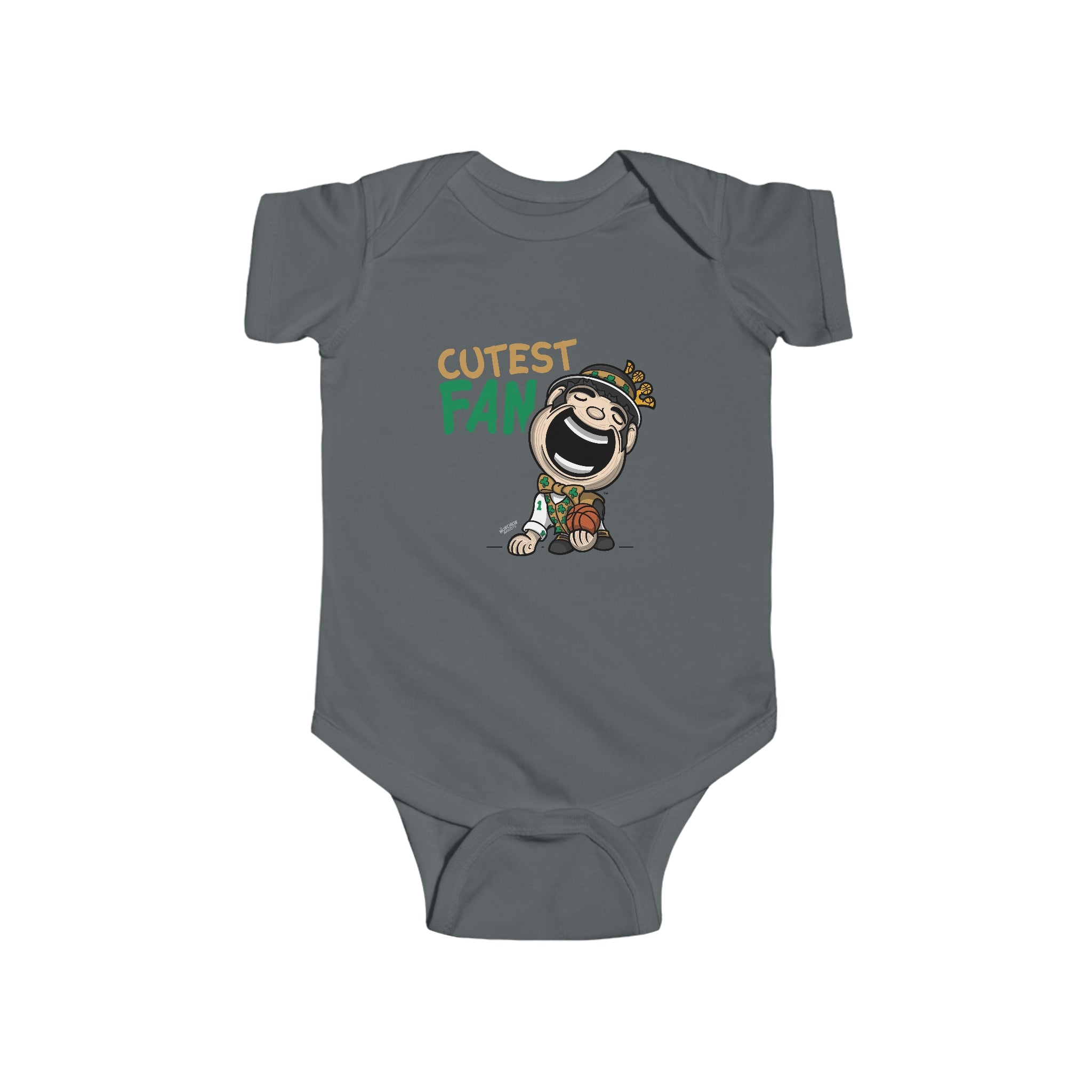 Infant Fine Jersey Bodysuit - Cutest Fan - Lil' Lucky BOS Basketball