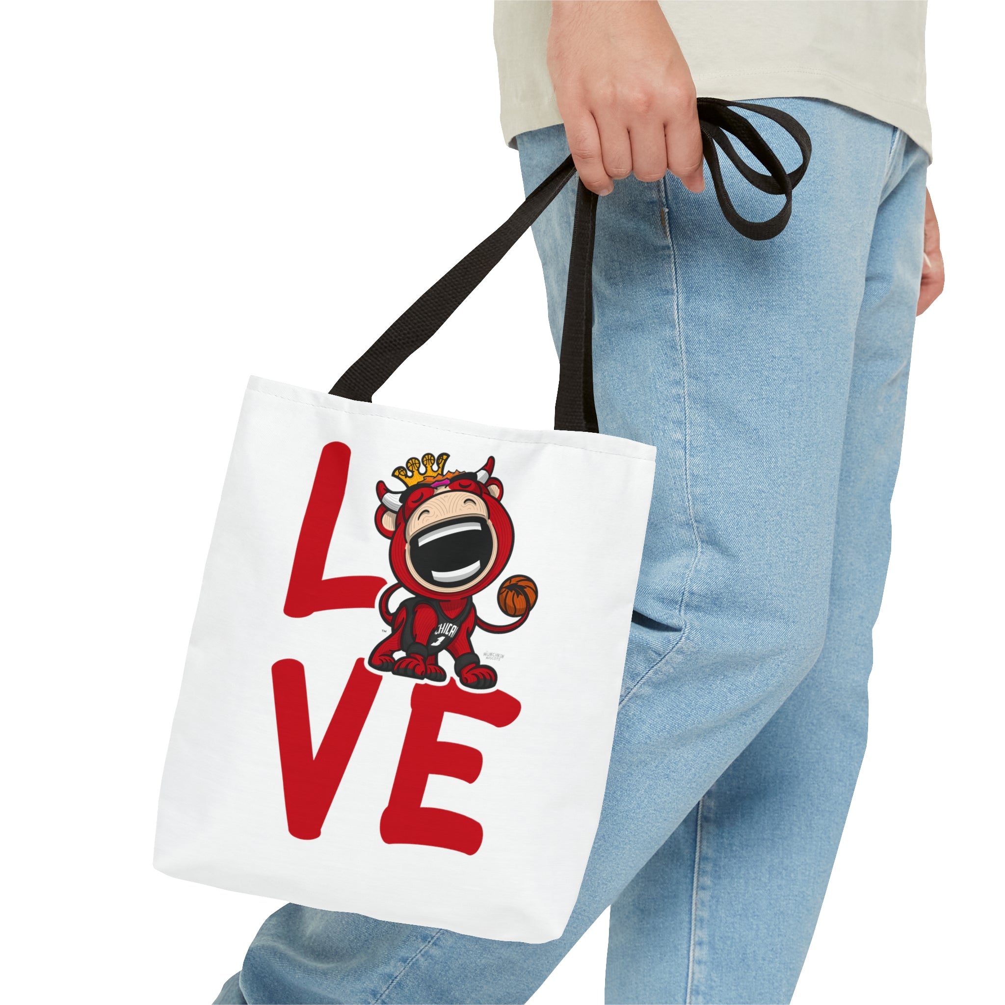 Tote Bag (AOP) - LOVE + Lets Go - Lil' Benny CHI Basketball