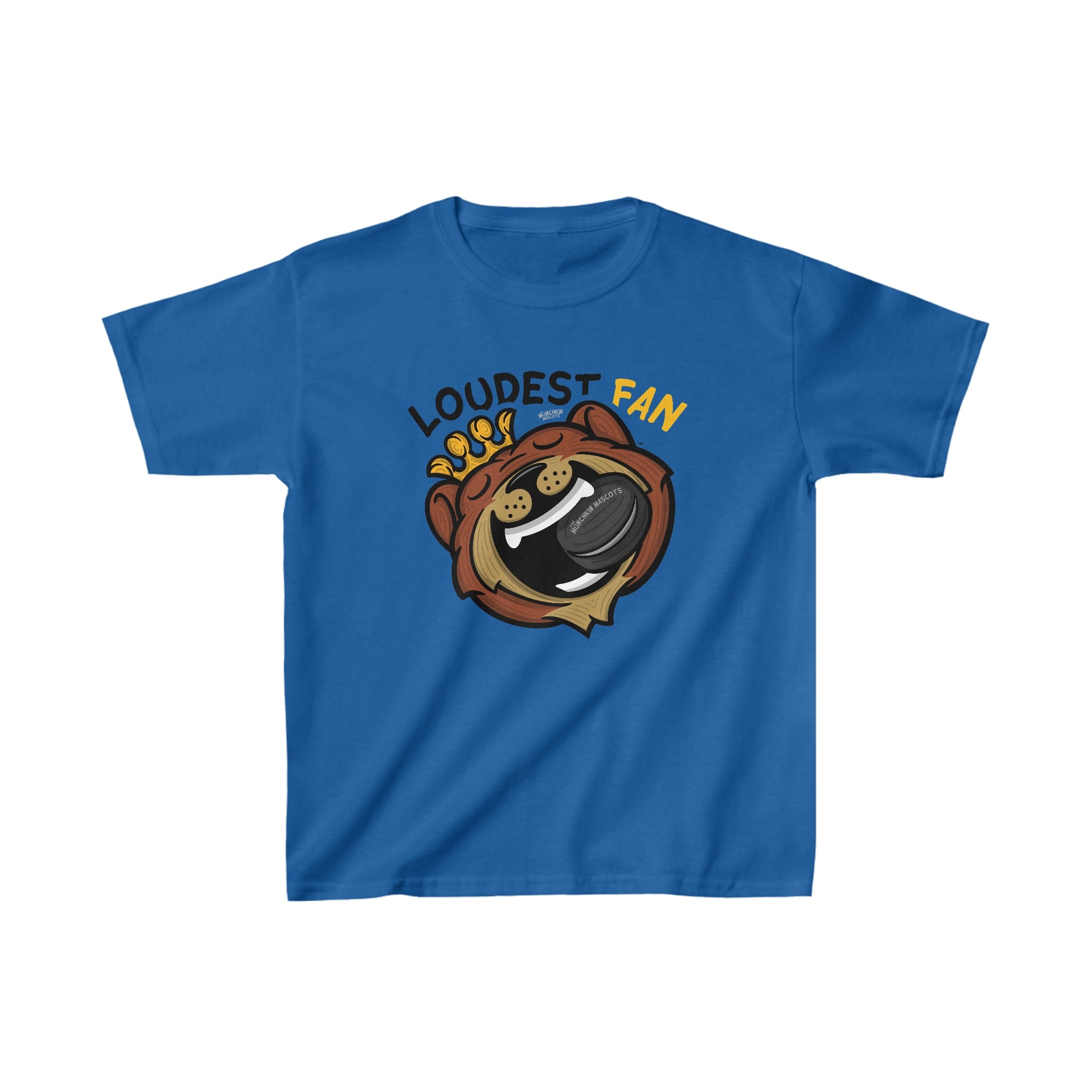 Kids Heavy Cotton™ Tee - Loudest Fan - Lil' Blades BOS Hockey