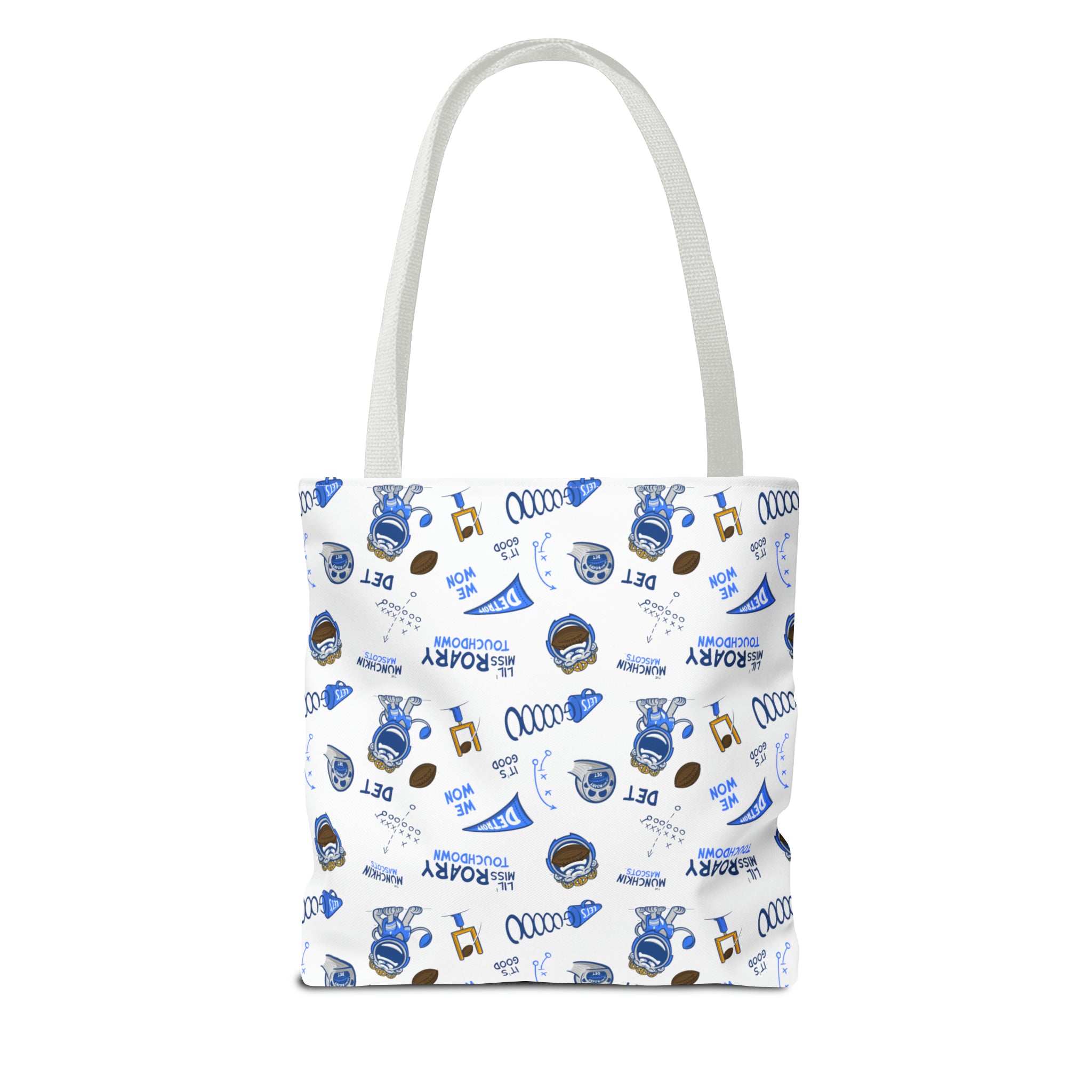 Tote Bag (AOP) - Pattern - Lil' Miss Roary DET Football