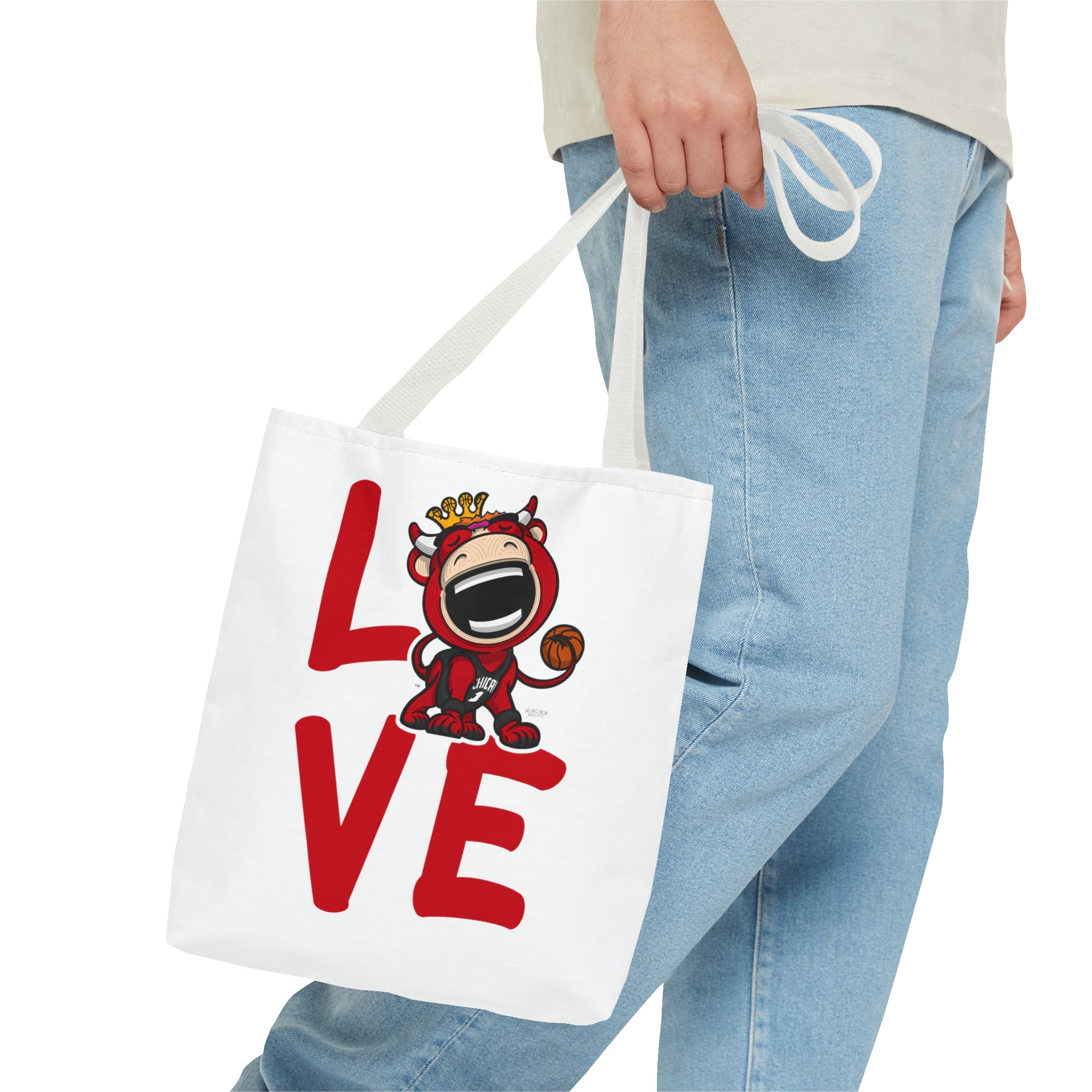 Tote Bag (AOP) - LOVE + Lets Go - Lil' Benny CHI Basketball