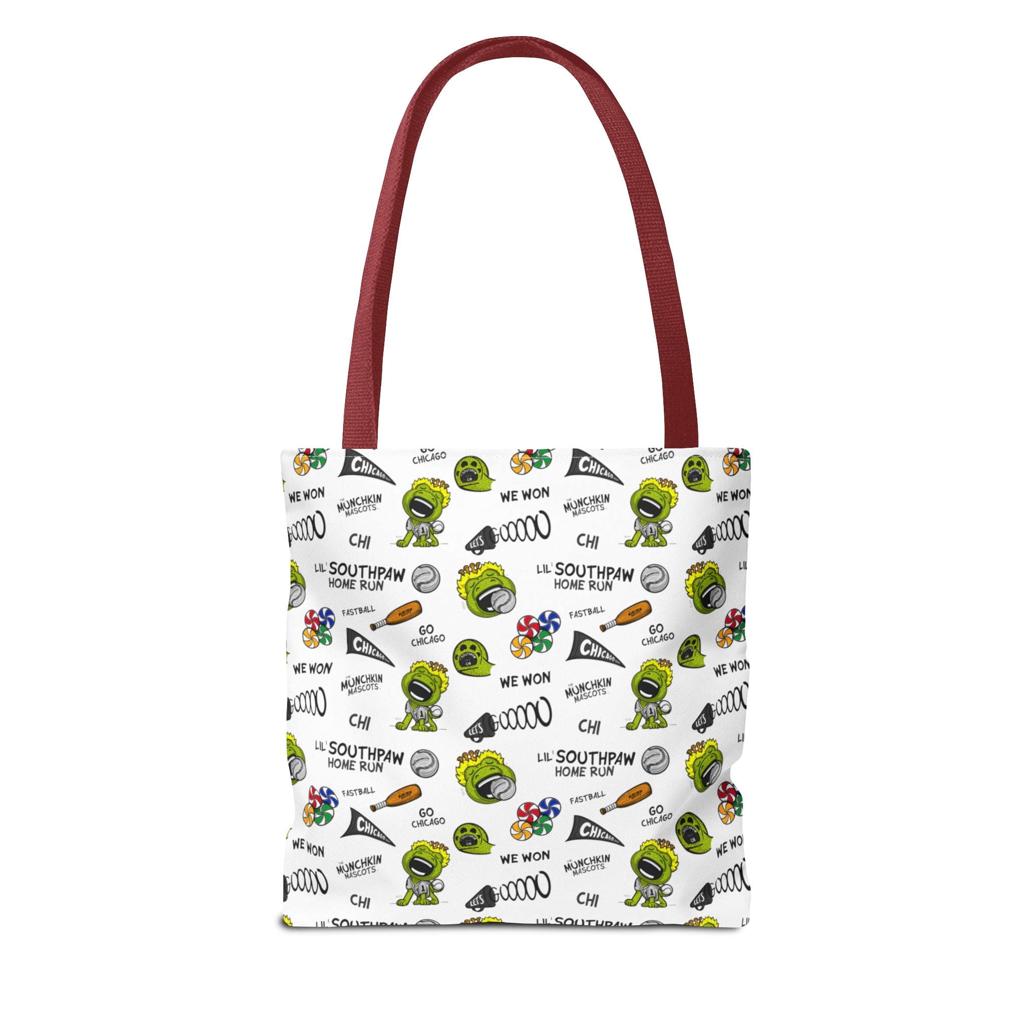 Tote Bag (AOP) - Pattern - Lil' Southpaw CHI Baseball