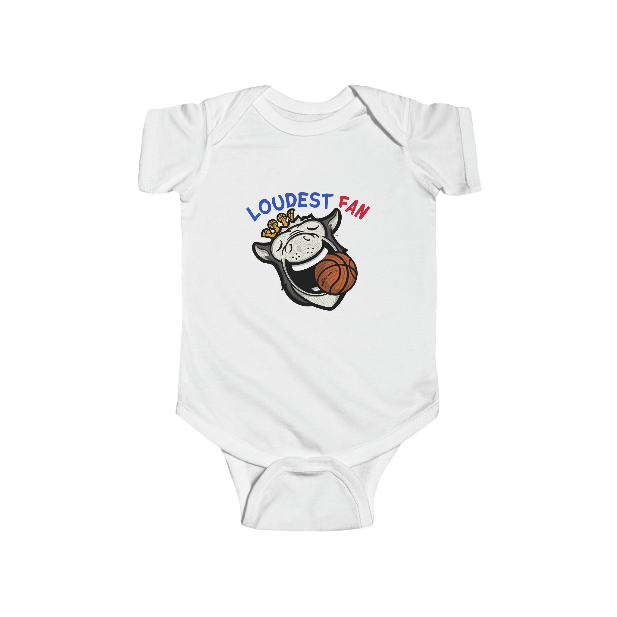 Infant Fine Jersey Bodysuit - Loudest Fan - Lil' Hooper DET Basketball