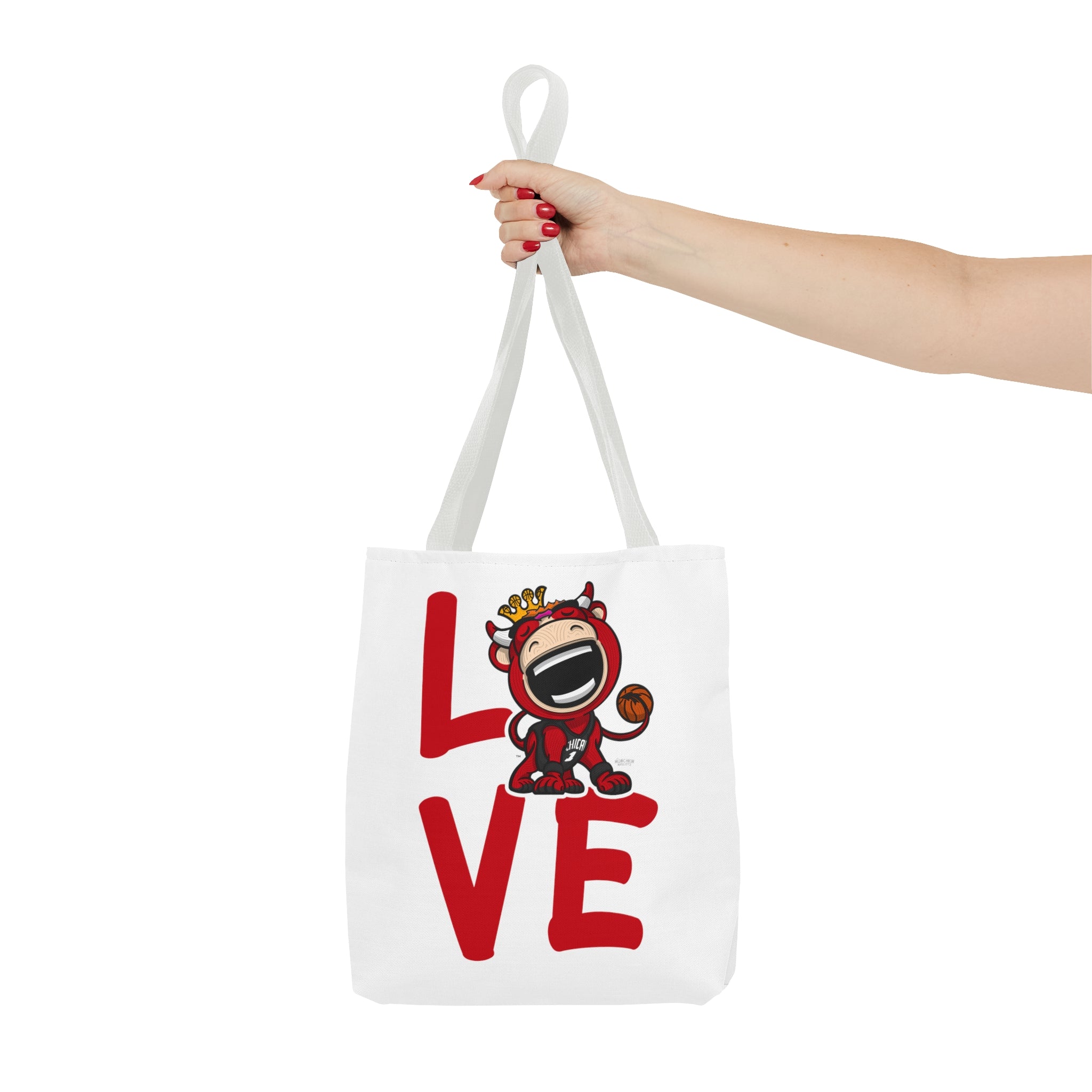 Tote Bag (AOP) - LOVE + Lets Go - Lil' Benny CHI Basketball