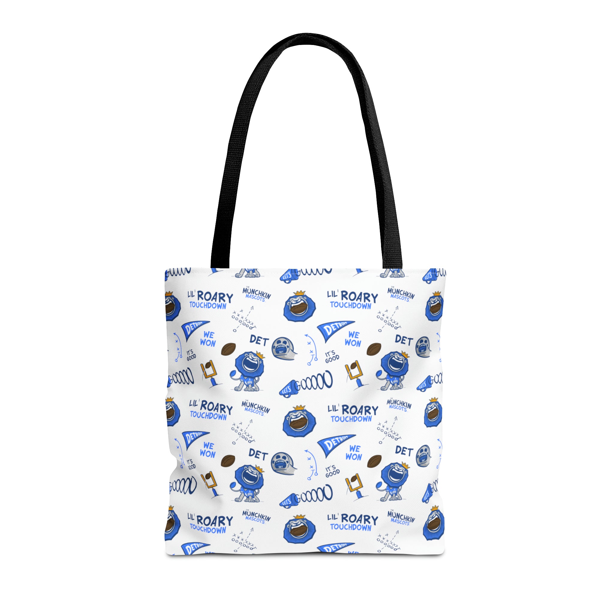 Tote Bag (AOP) - Pattern - Lil' Roary DET Football