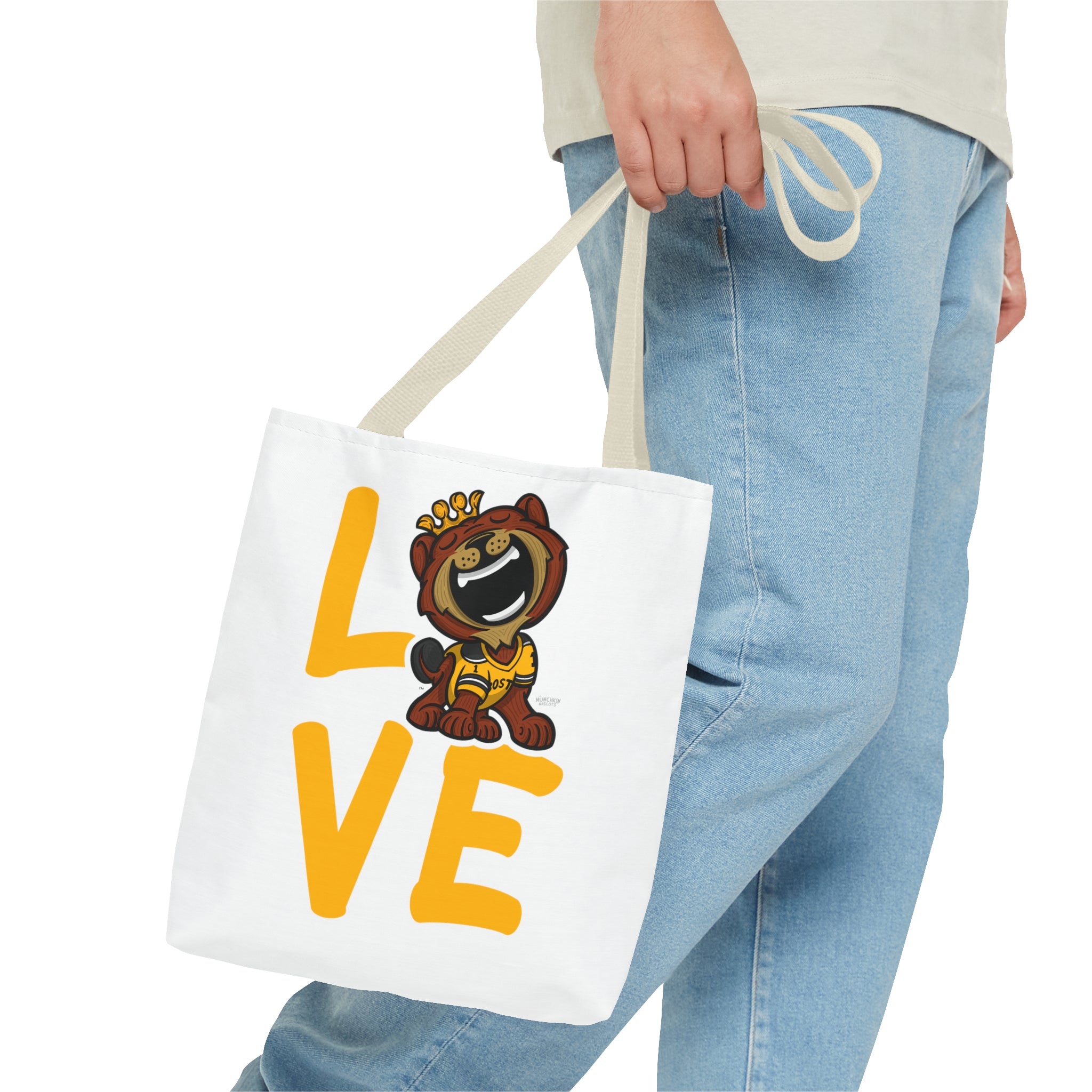 Tote Bag (AOP) - LOVE + Lets Go - Lil' Blades BOS Hockey