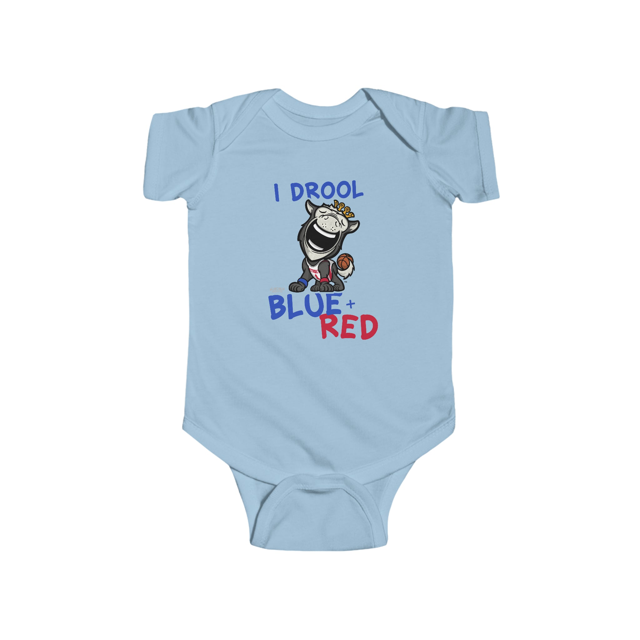 Infant Fine Jersey Bodysuit - I Drool - Lil' Hooper DET Basketball