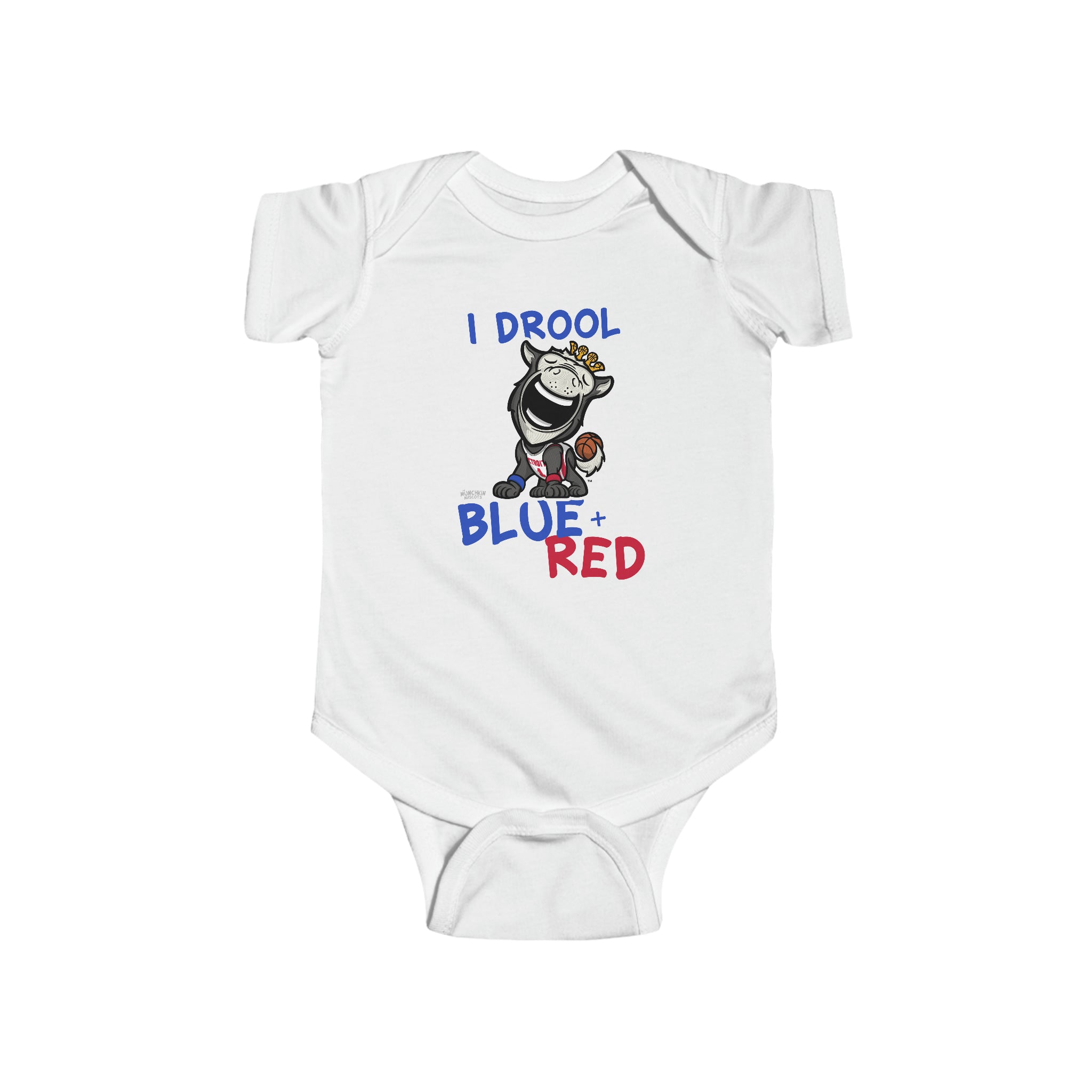 Infant Fine Jersey Bodysuit - I Drool - Lil' Hooper DET Basketball