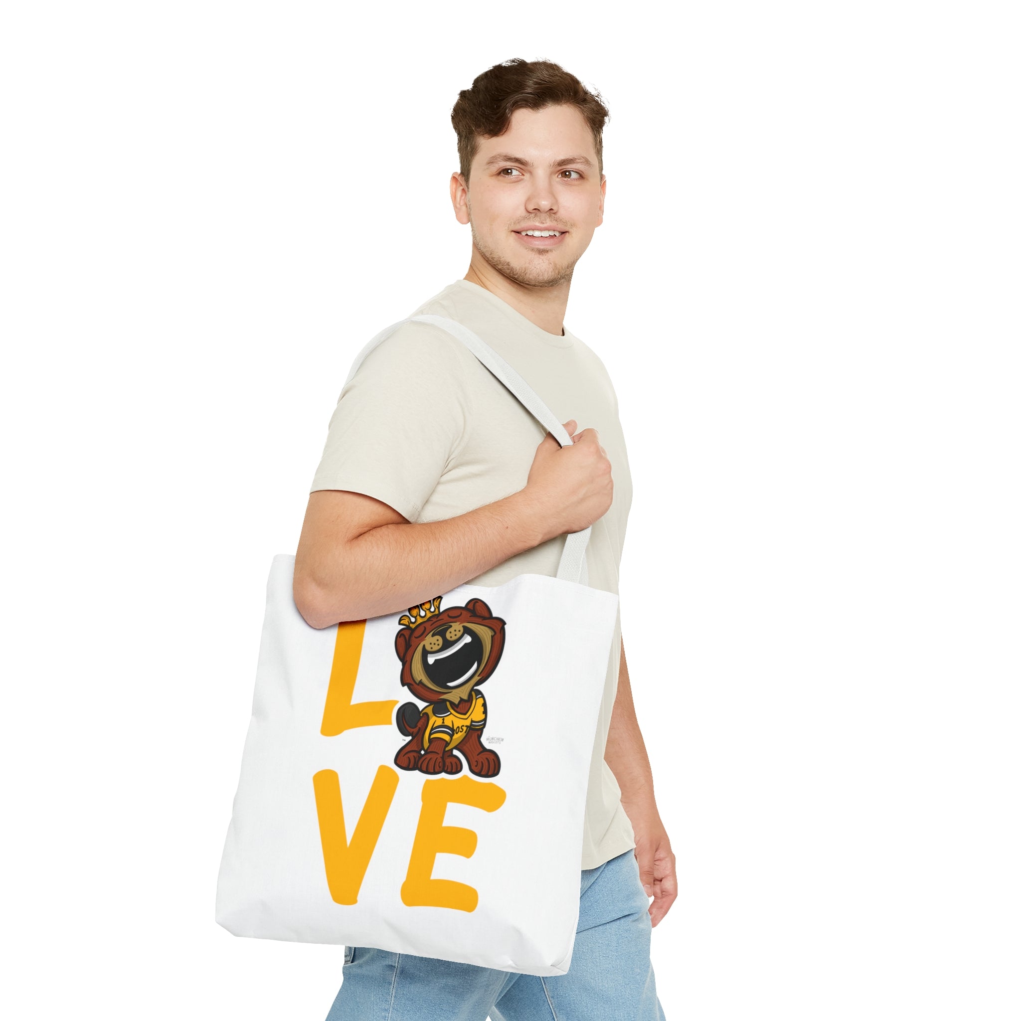 Tote Bag (AOP) - LOVE + Lets Go - Lil' Blades BOS Hockey