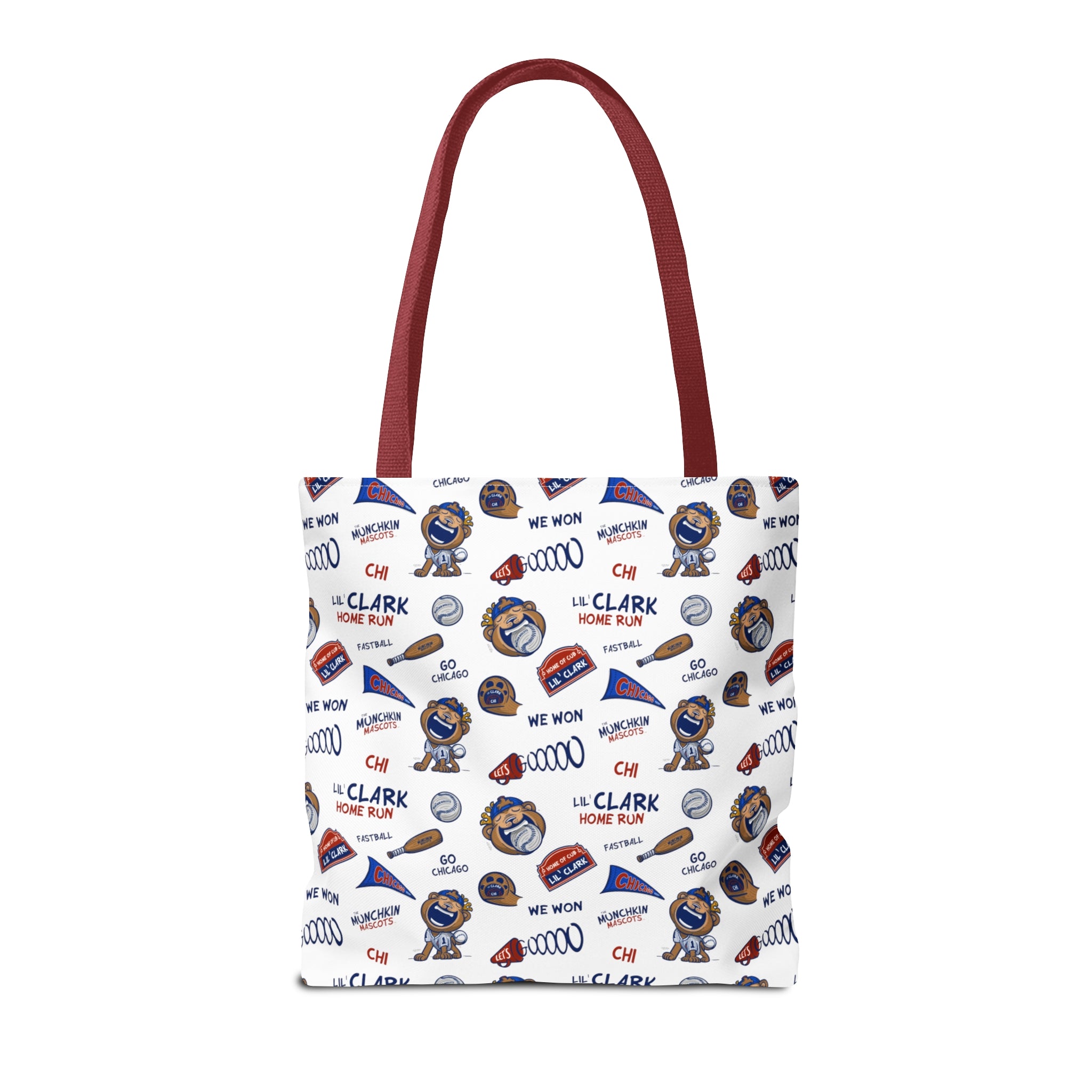 Tote Bag (AOP) - Pattern - Lil' Clark CHI Baseball