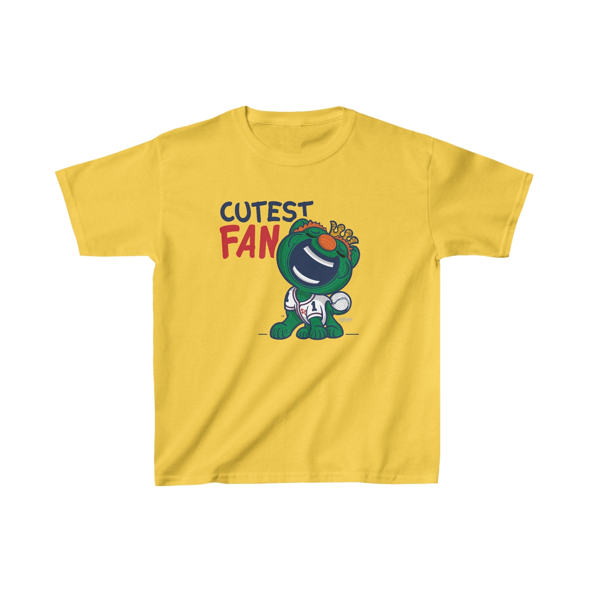 Kids Heavy Cotton™ Tee - Cutest Fan - Lil' Wally BOS Baseball