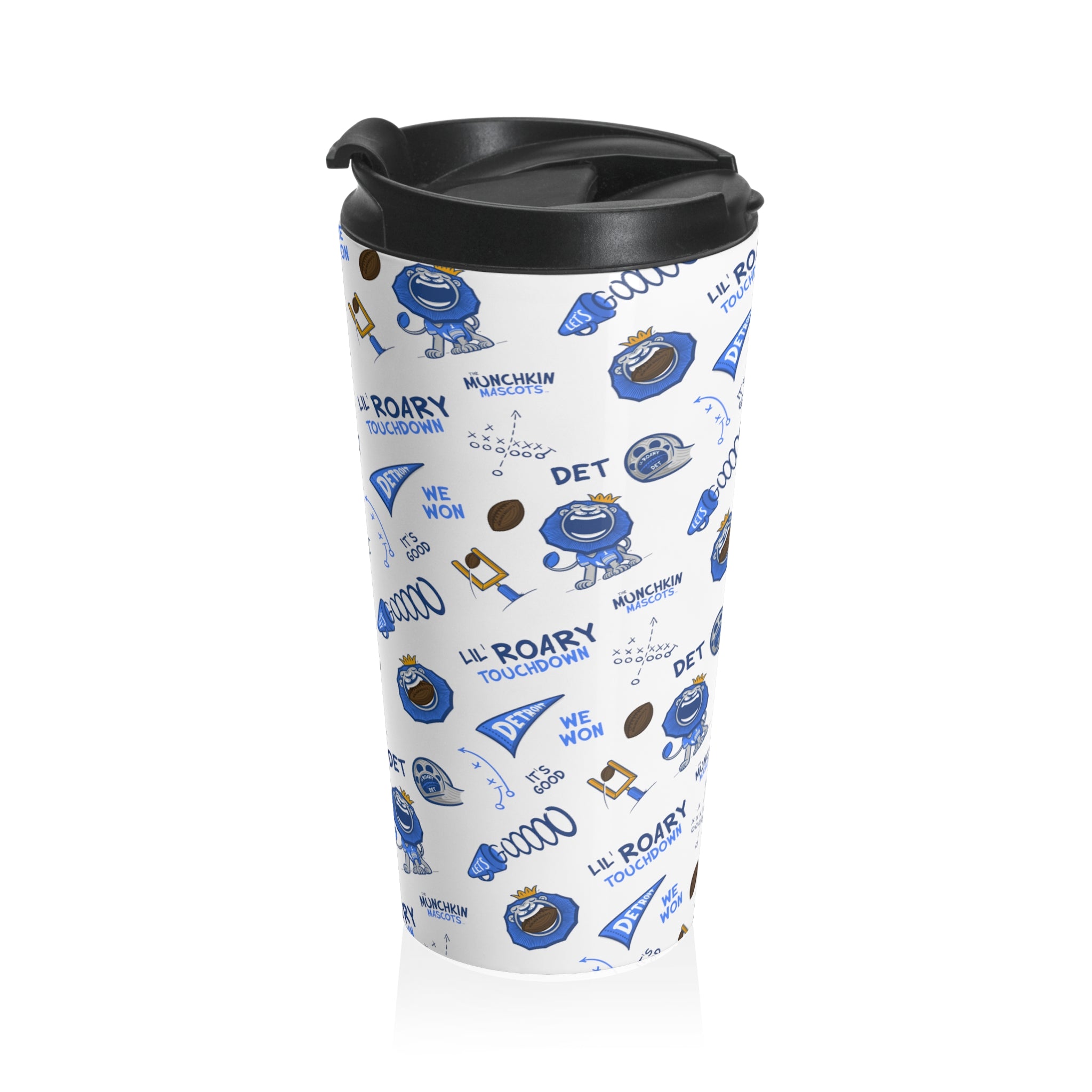 Stainless Steel Travel Mug - Lil' Roary DET Football