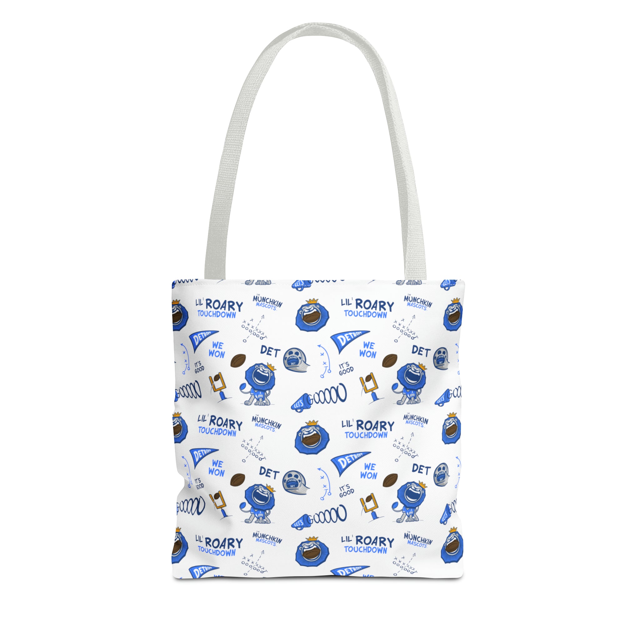 Tote Bag (AOP) - Pattern - Lil' Roary DET Football