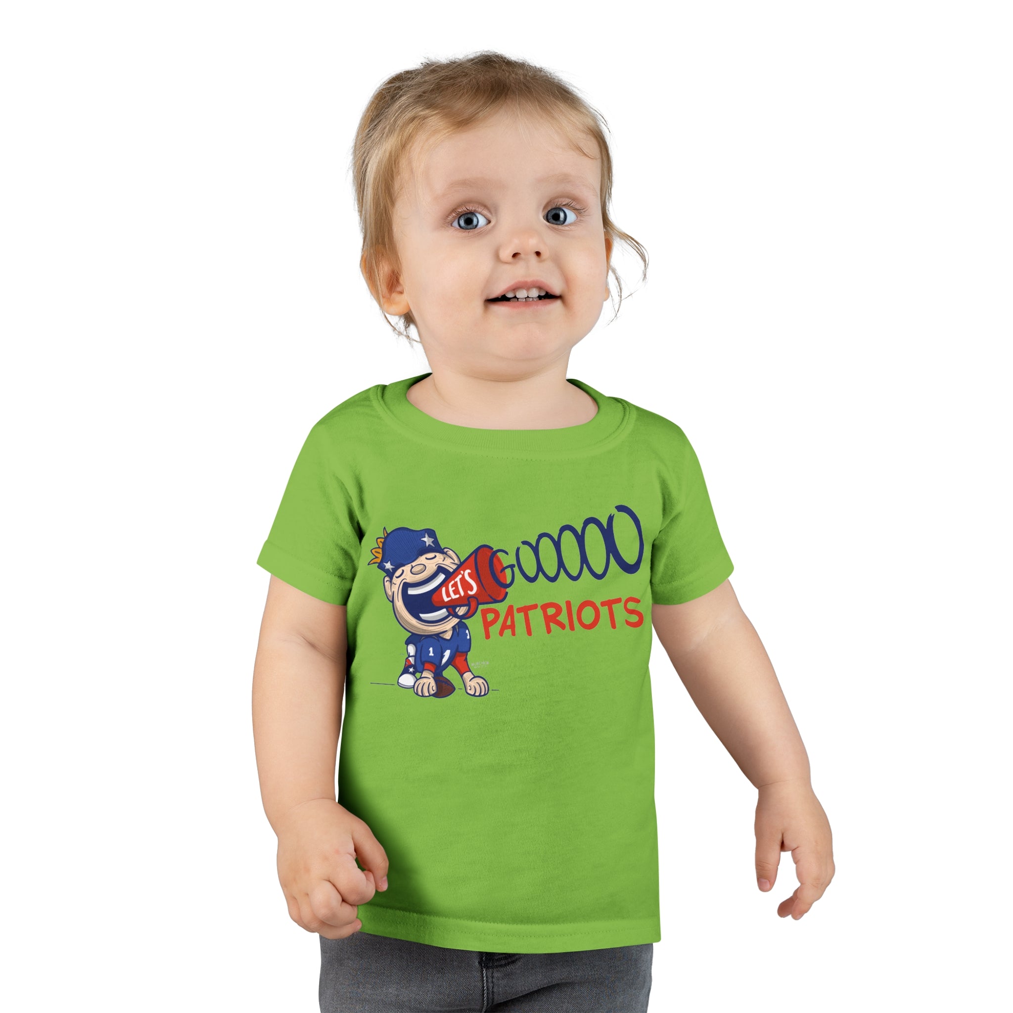 Toddler T-shirt - Lets Go - Lil' Pat NE Football