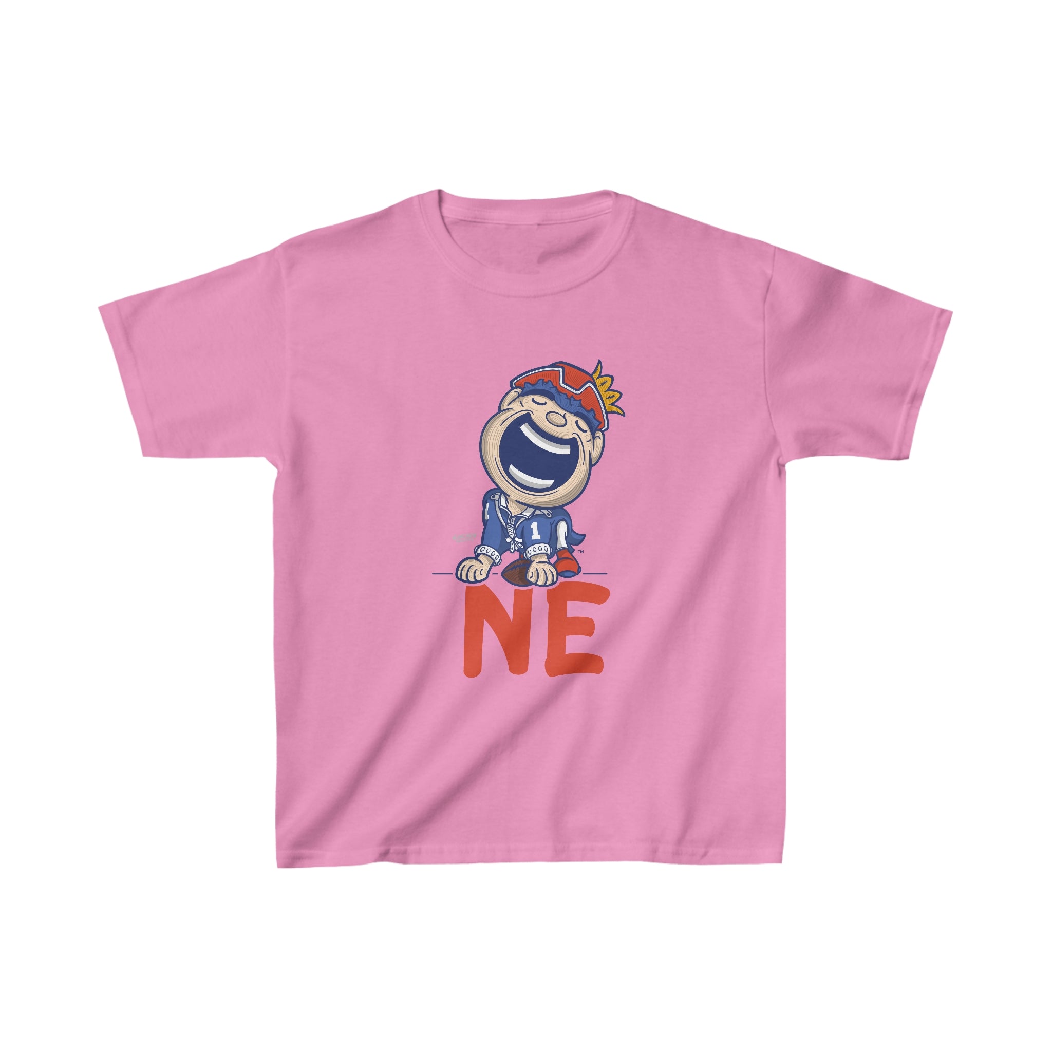 Kids Heavy Cotton™ Tee - NE - Lil' Pat NE Football