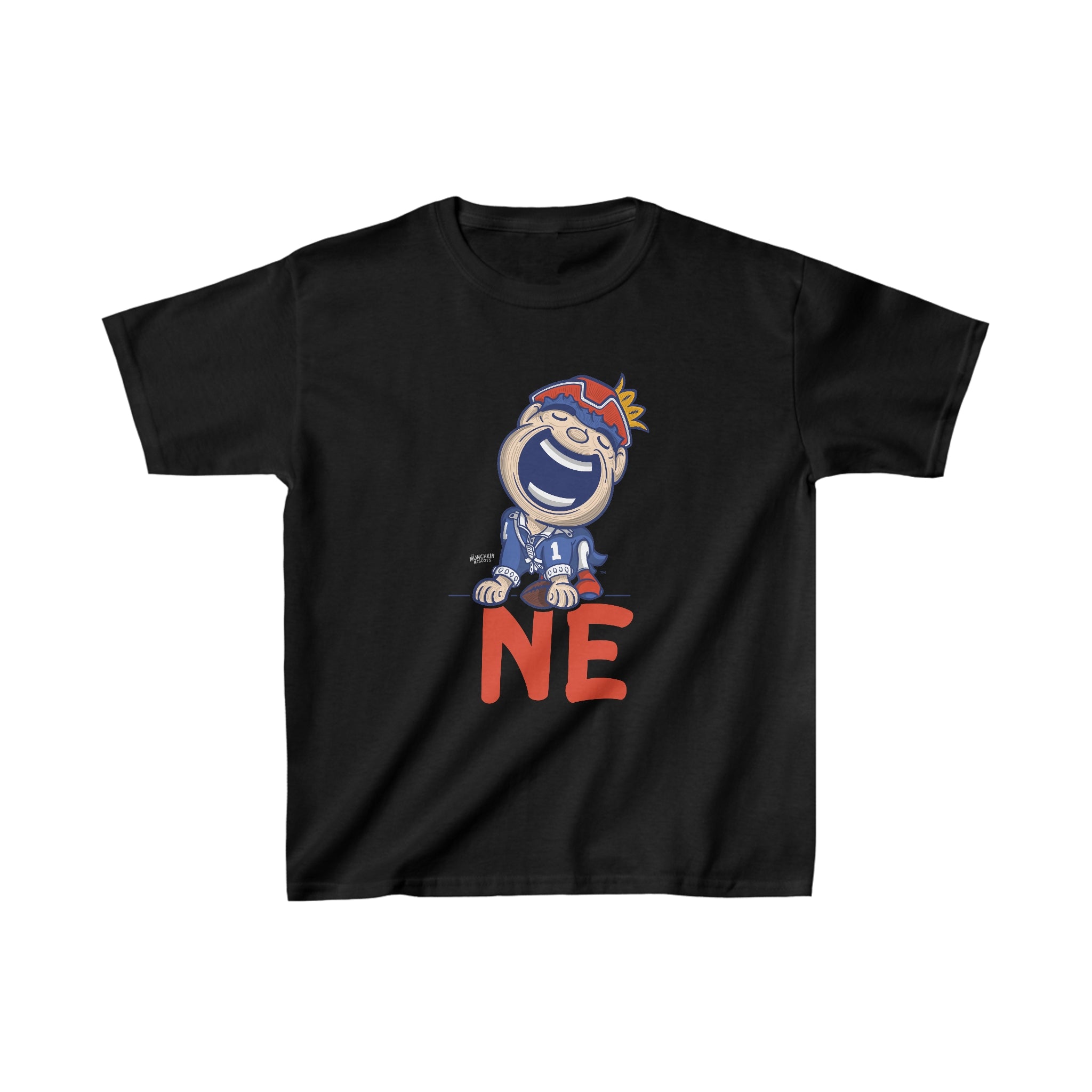 Kids Heavy Cotton™ Tee - NE - Lil' Pat NE Football