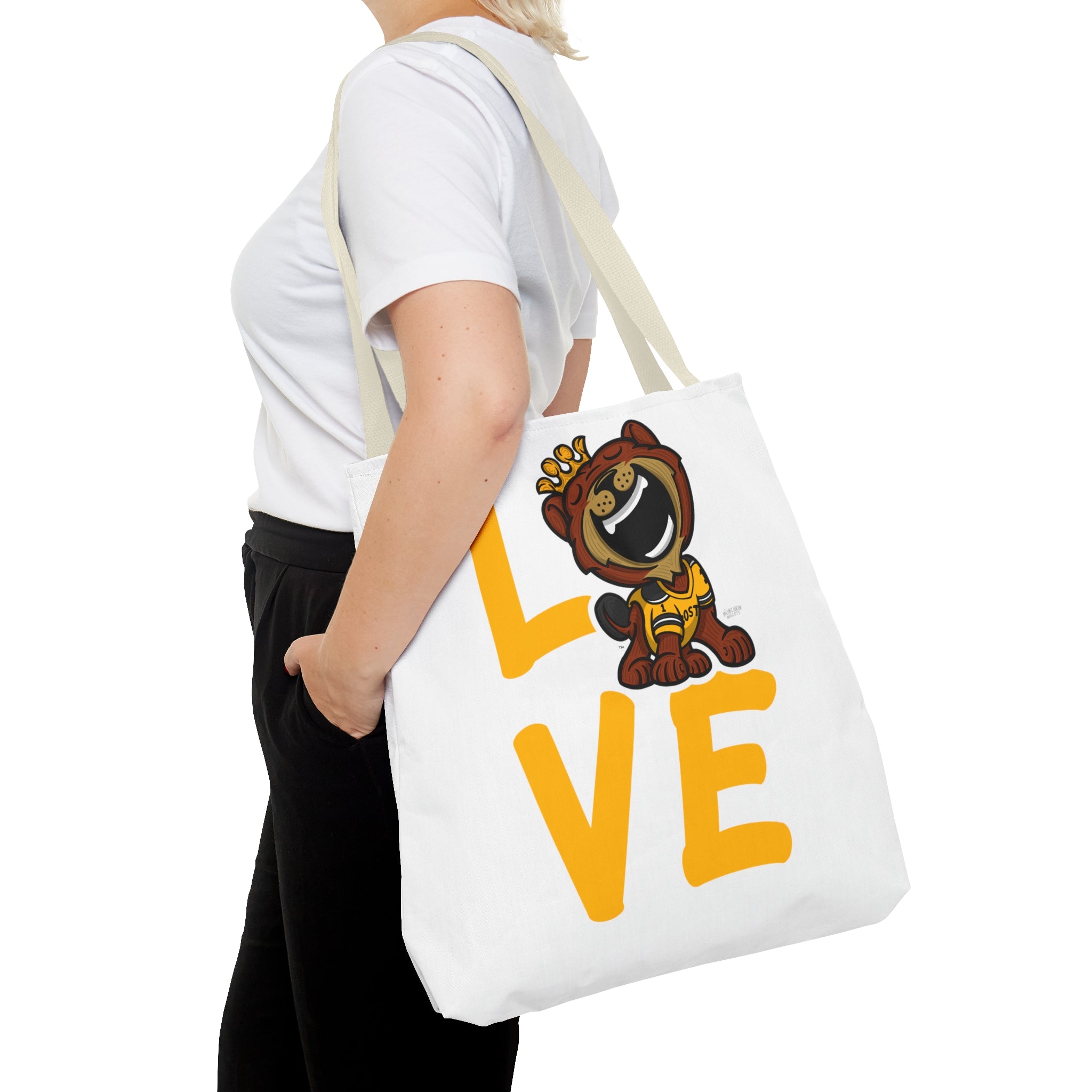 Tote Bag (AOP) - LOVE + Lets Go - Lil' Blades BOS Hockey