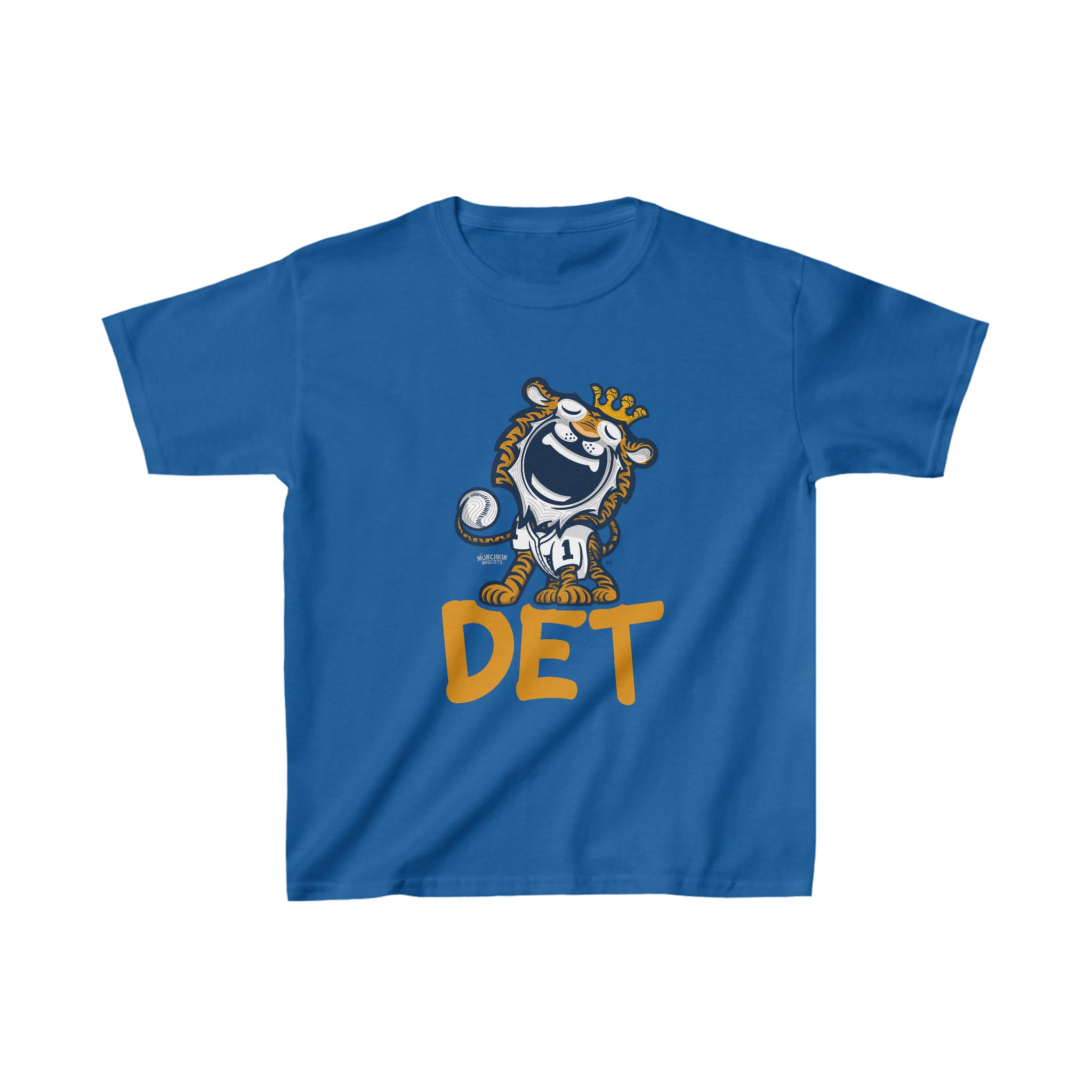 Kids Heavy Cotton™ Tee - DET - Lil' Paws DET Baseball