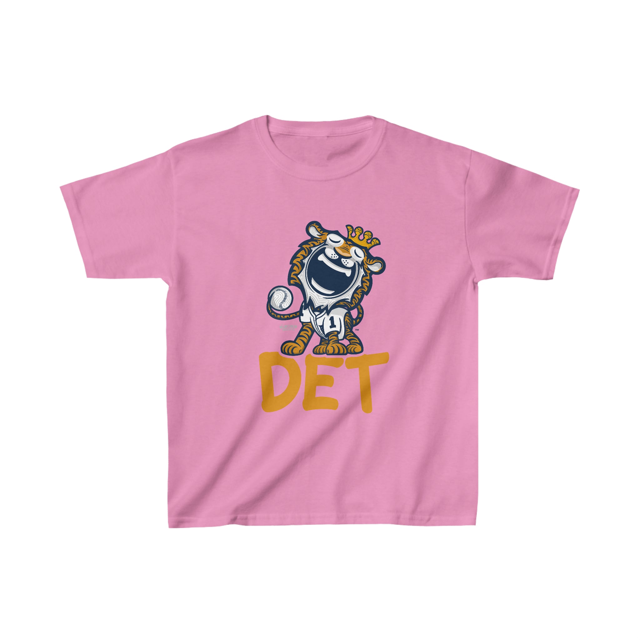 Kids Heavy Cotton™ Tee - DET - Lil' Paws DET Baseball