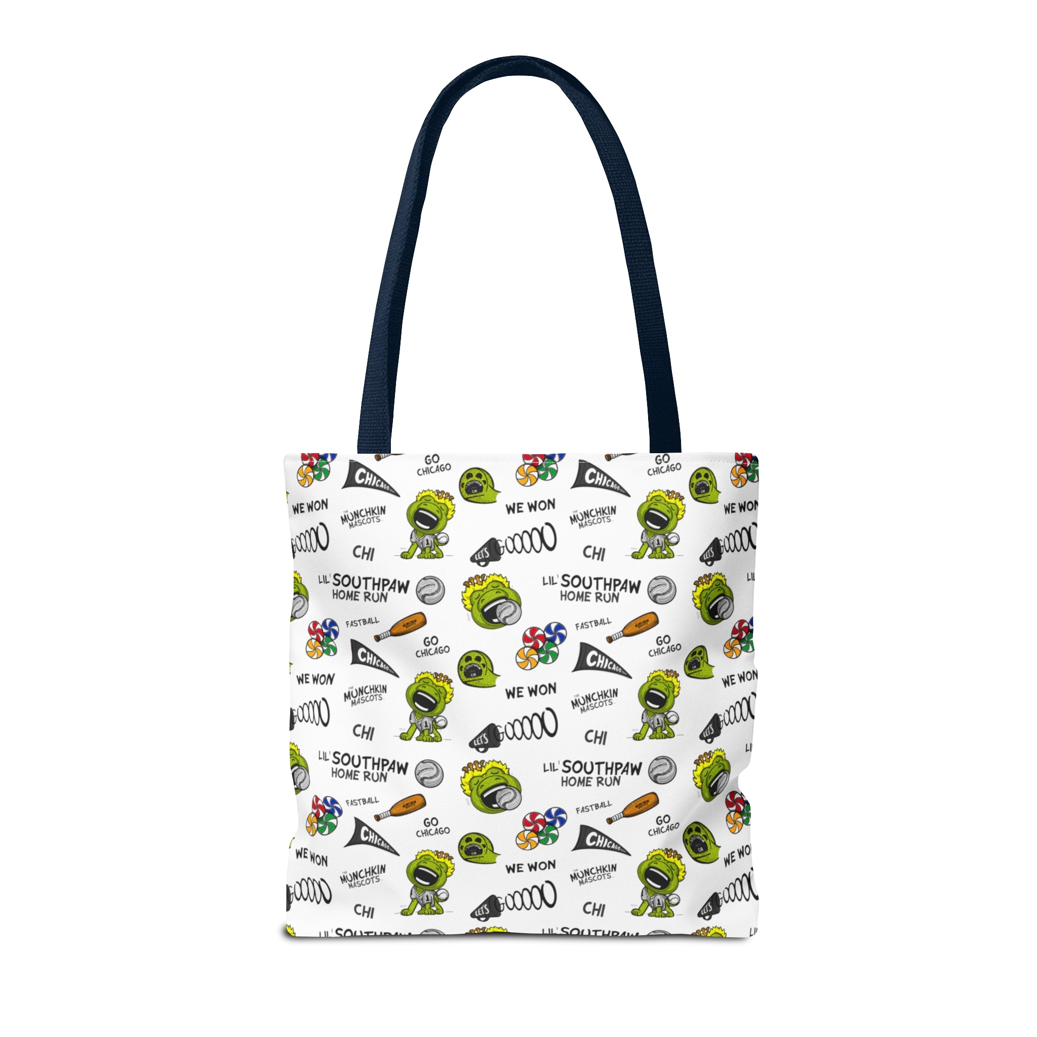 Tote Bag (AOP) - Pattern - Lil' Southpaw CHI Baseball