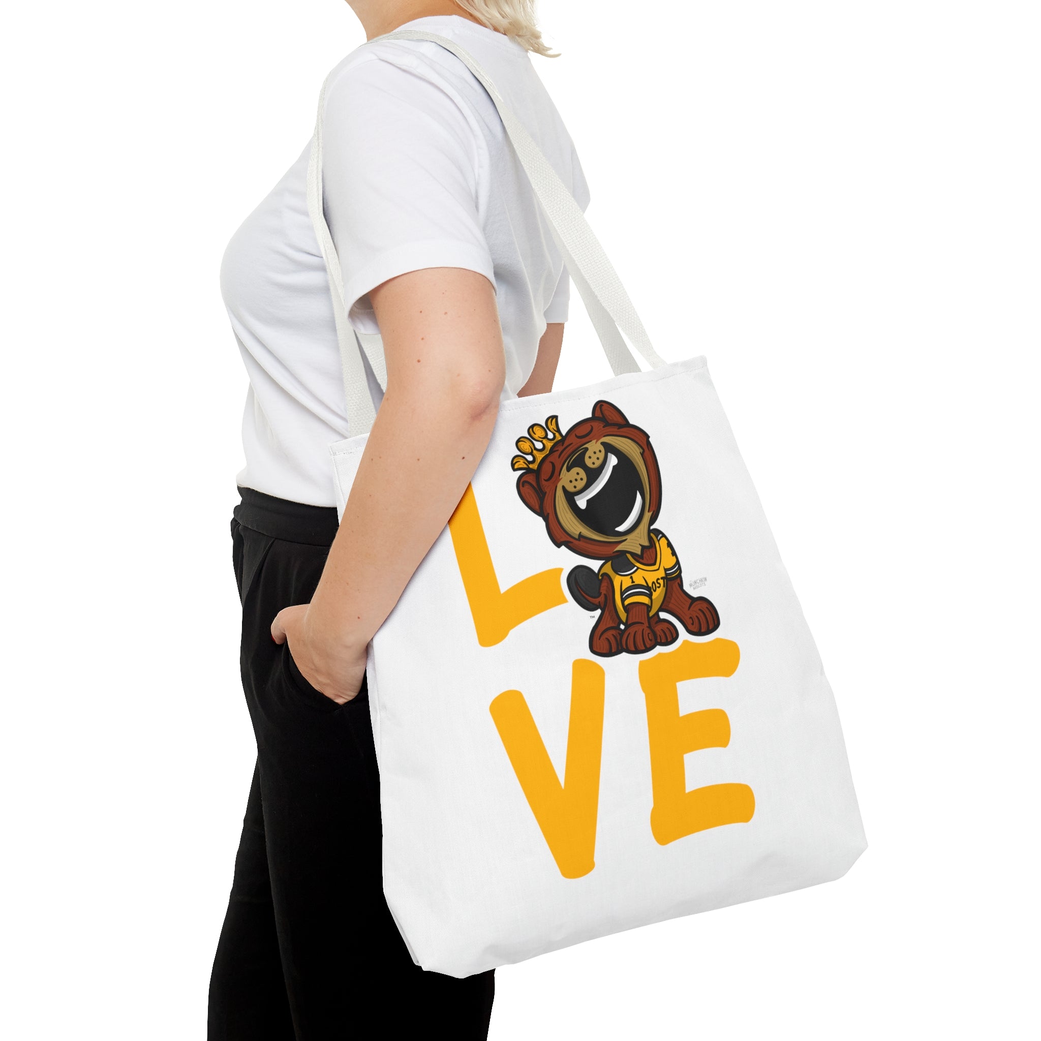 Tote Bag (AOP) - LOVE + Lets Go - Lil' Blades BOS Hockey