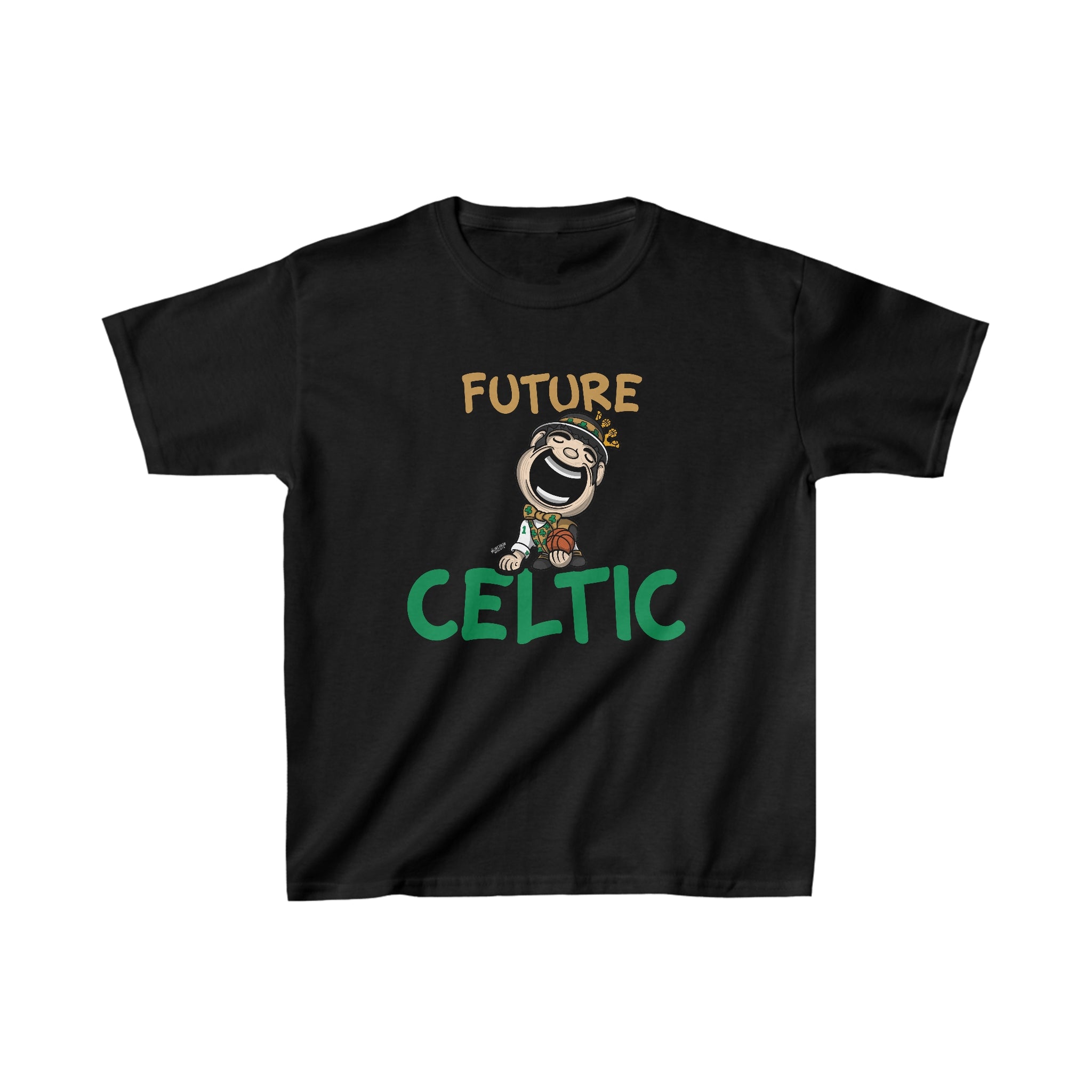 Kids Heavy Cotton™ Tee - Future Celtic - Lil' Lucky BOS Basketball