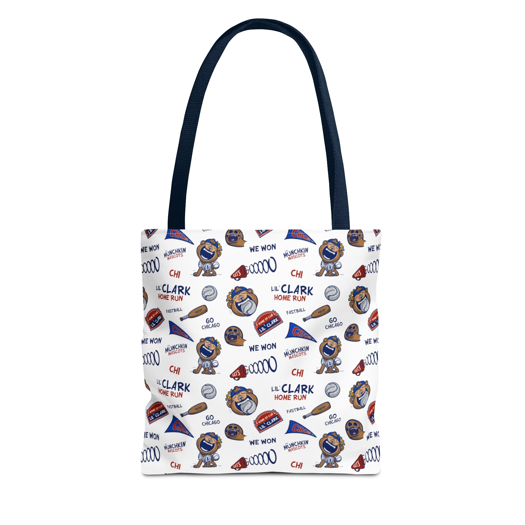 Tote Bag (AOP) - Pattern - Lil' Clark CHI Baseball