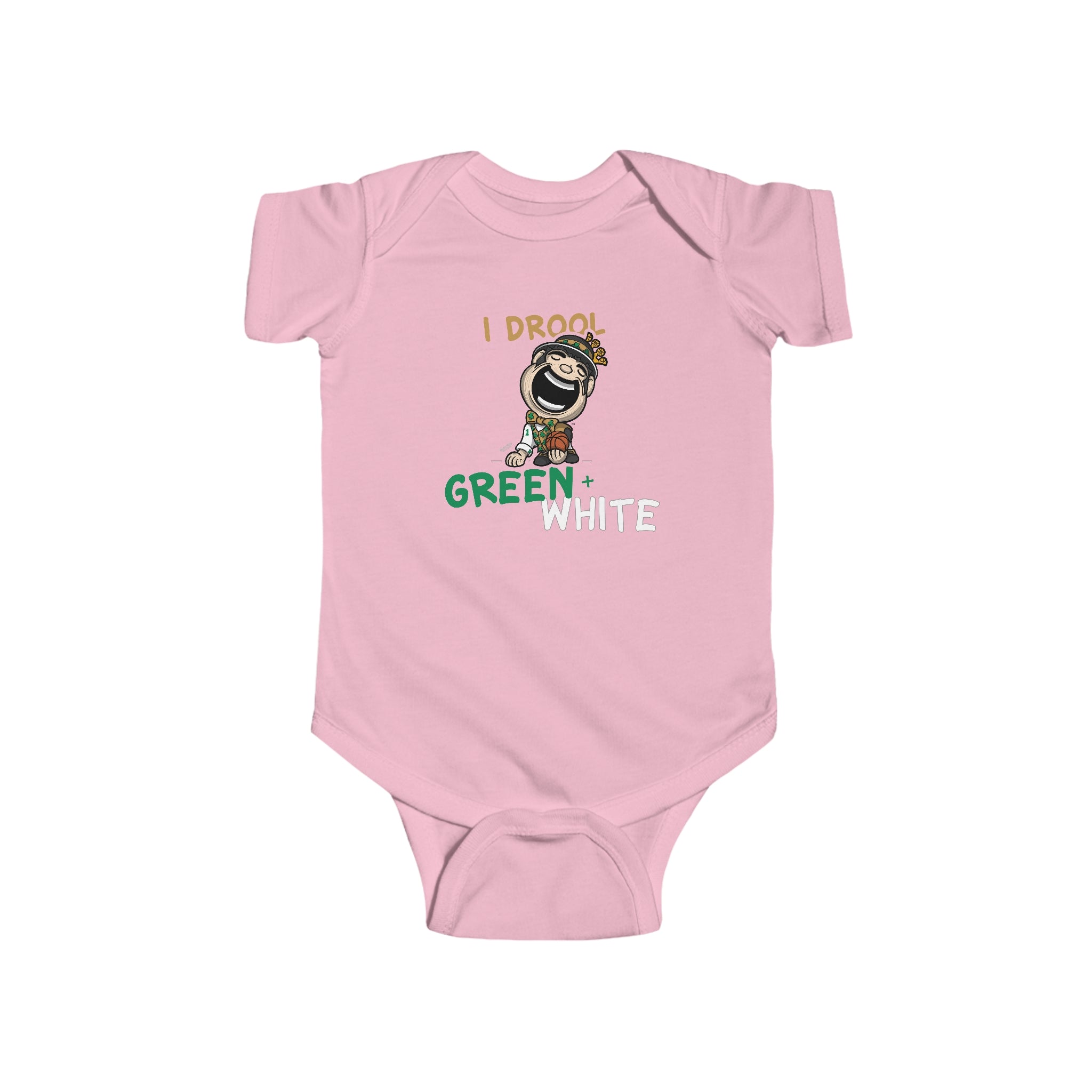 Infant Fine Jersey Bodysuit - I Drool - Lil' Lucky BOS Basketball