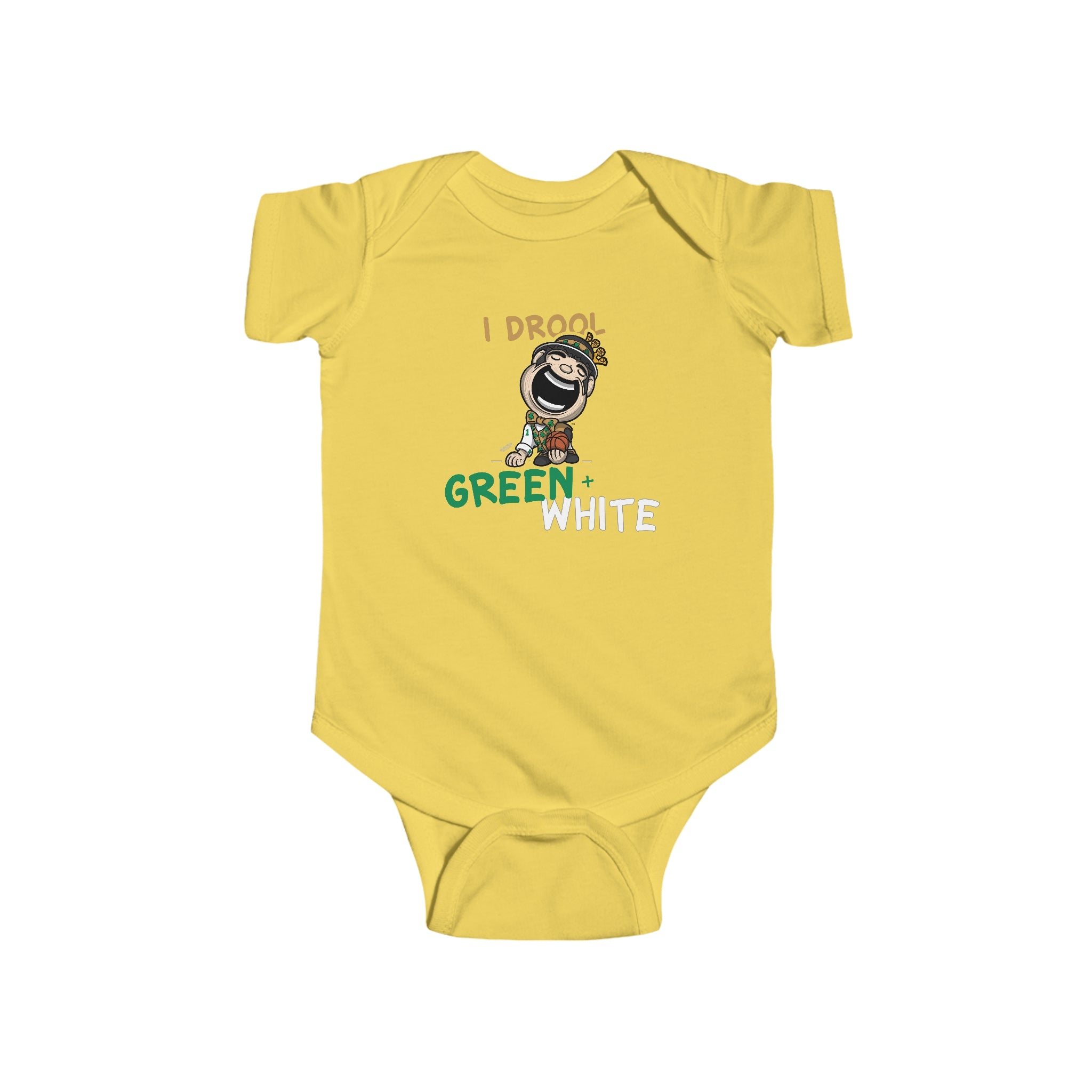 Infant Fine Jersey Bodysuit - I Drool - Lil' Lucky BOS Basketball