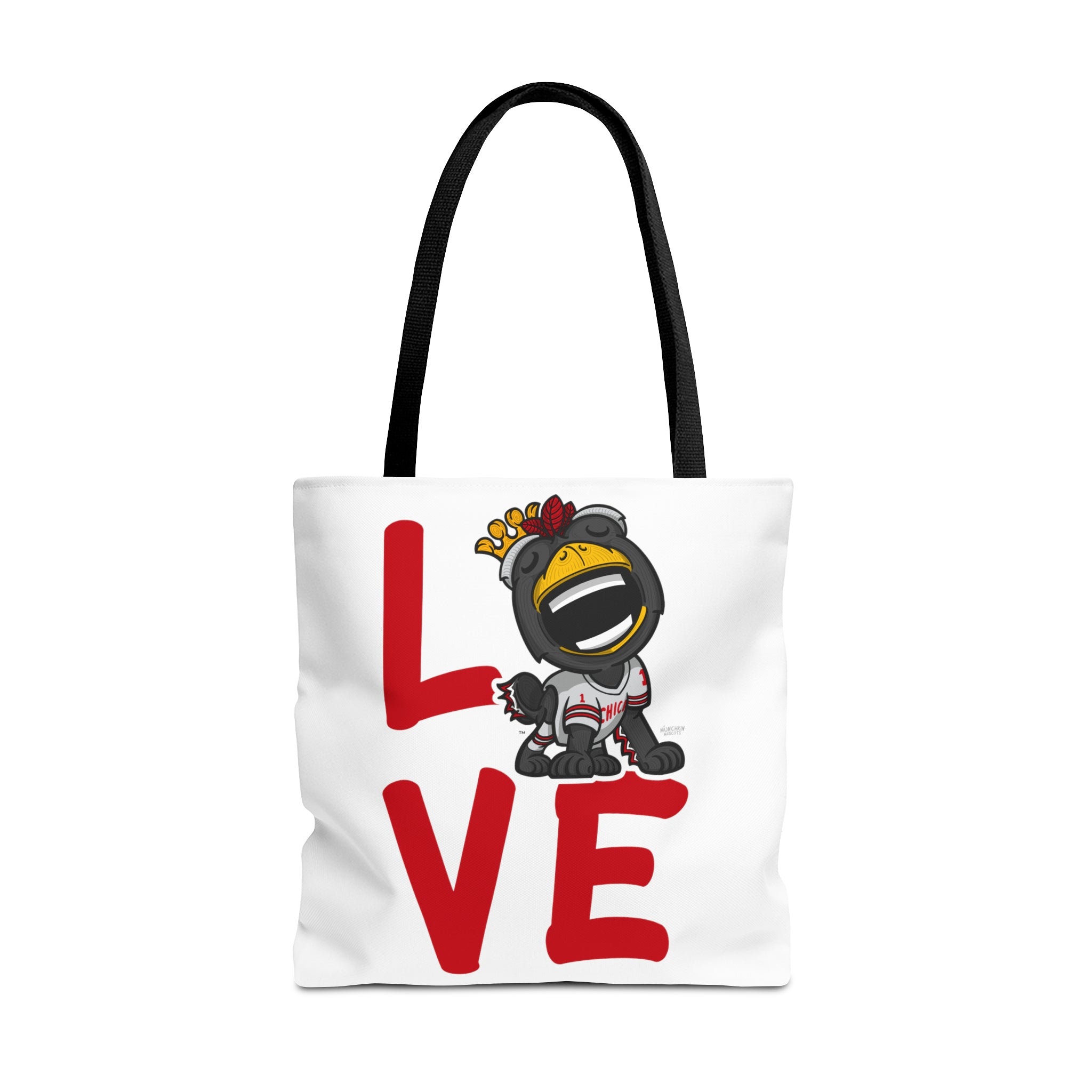 Tote Bag (AOP) - LOVE + Lets Go - Lil' Tommy CHI Hockey