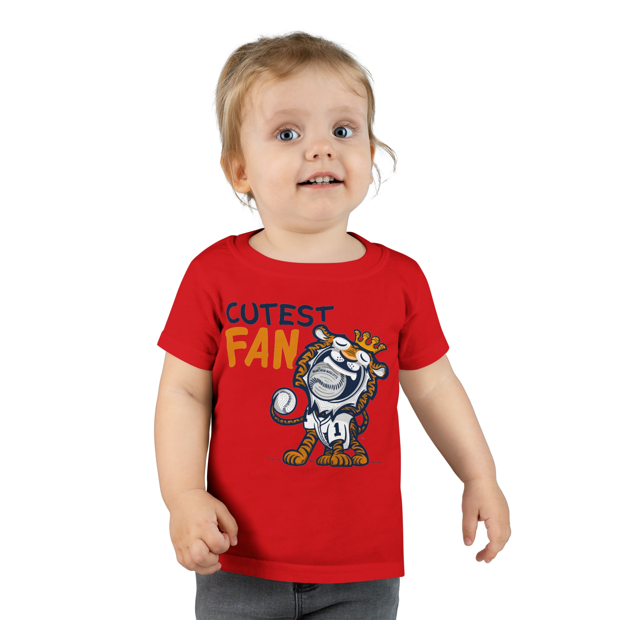 Toddler T-shirt - Cutest Fan - Lil' Paws DET Baseball