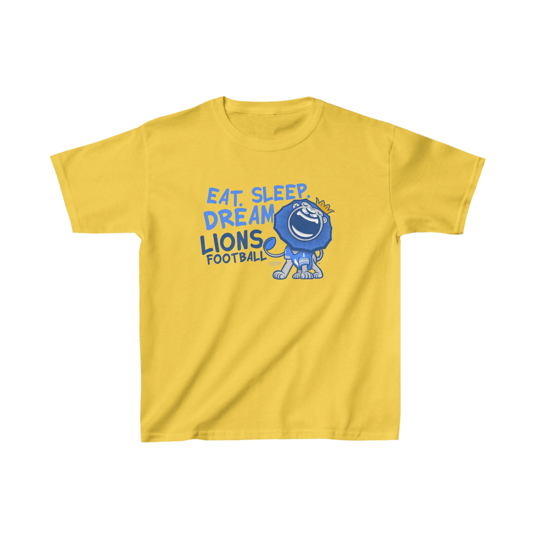 Kids Heavy Cotton™ Tee - Eat Sleep Dream - Lil' Roary DET Football