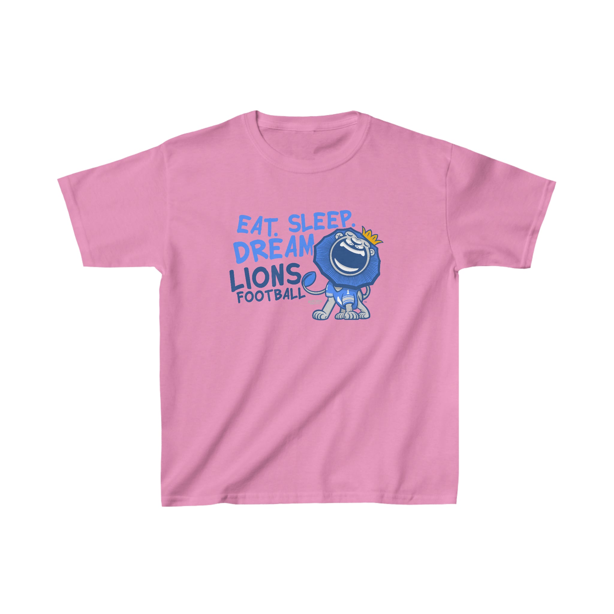 Kids Heavy Cotton™ Tee - Eat Sleep Dream - Lil' Roary DET Football