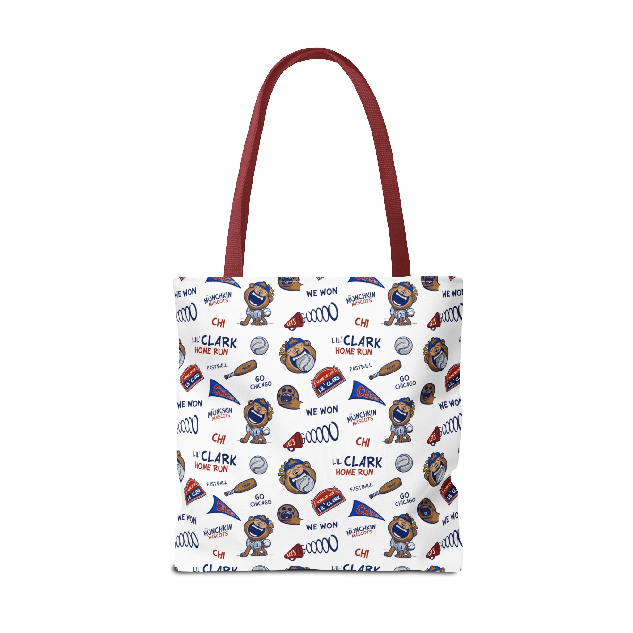 Tote Bag (AOP) - Pattern - Lil' Clark CHI Baseball