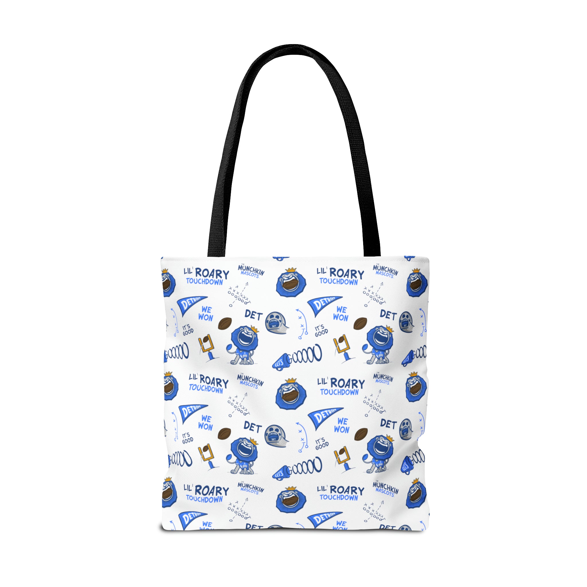 Tote Bag (AOP) - Pattern - Lil' Roary DET Football