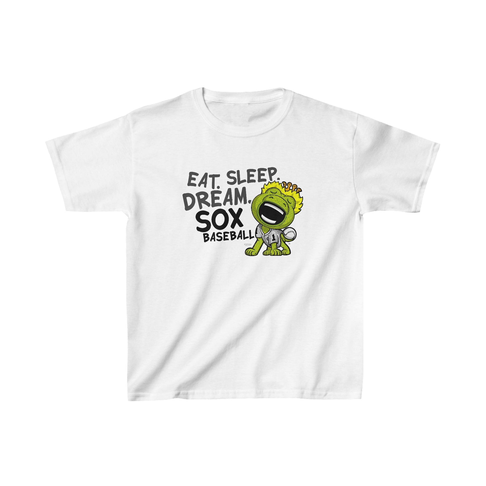 Kids Heavy Cotton™ Tee - Eat Sleep Dream - Lil' Southpaw CHI Baseball