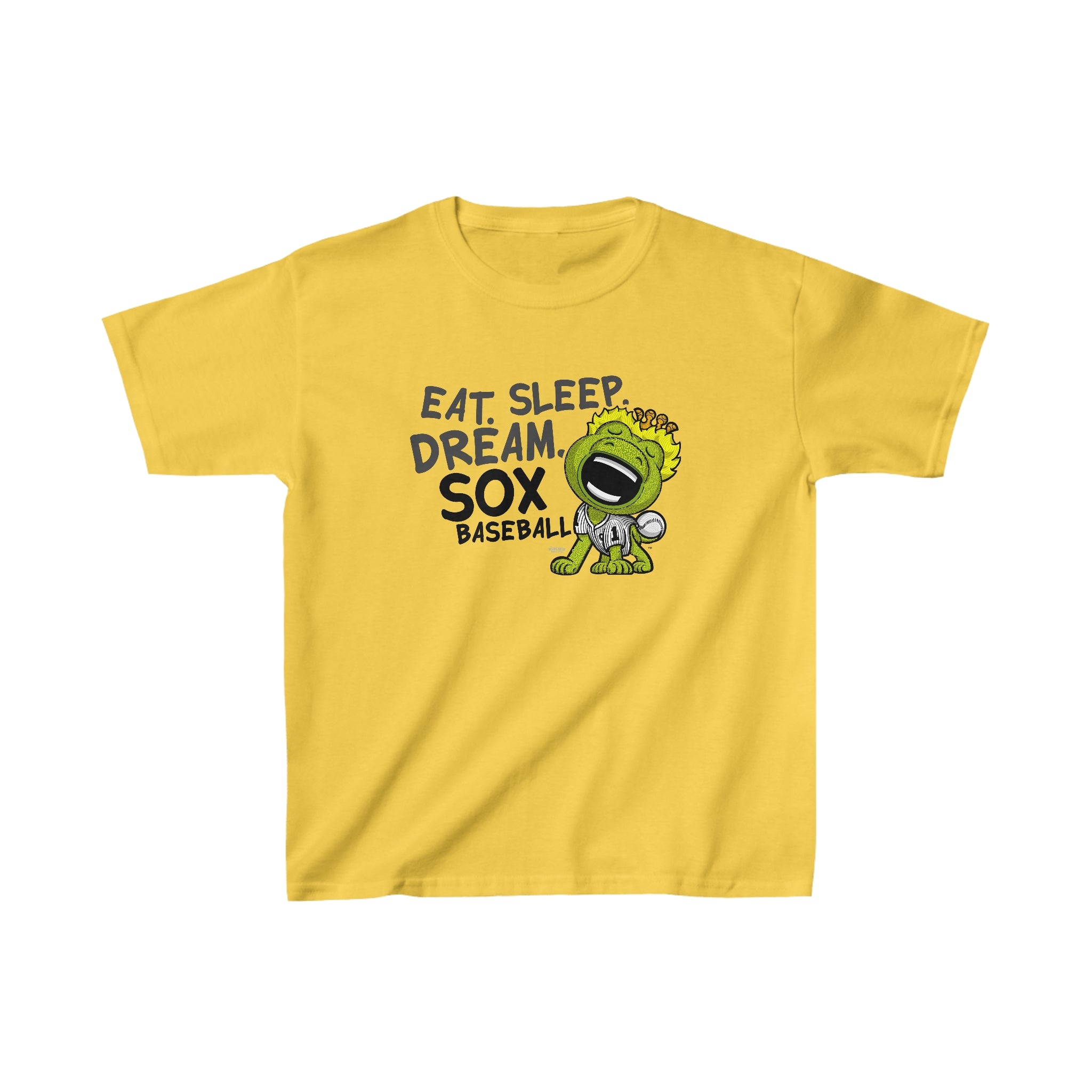 Kids Heavy Cotton™ Tee - Eat Sleep Dream - Lil' Southpaw CHI Baseball