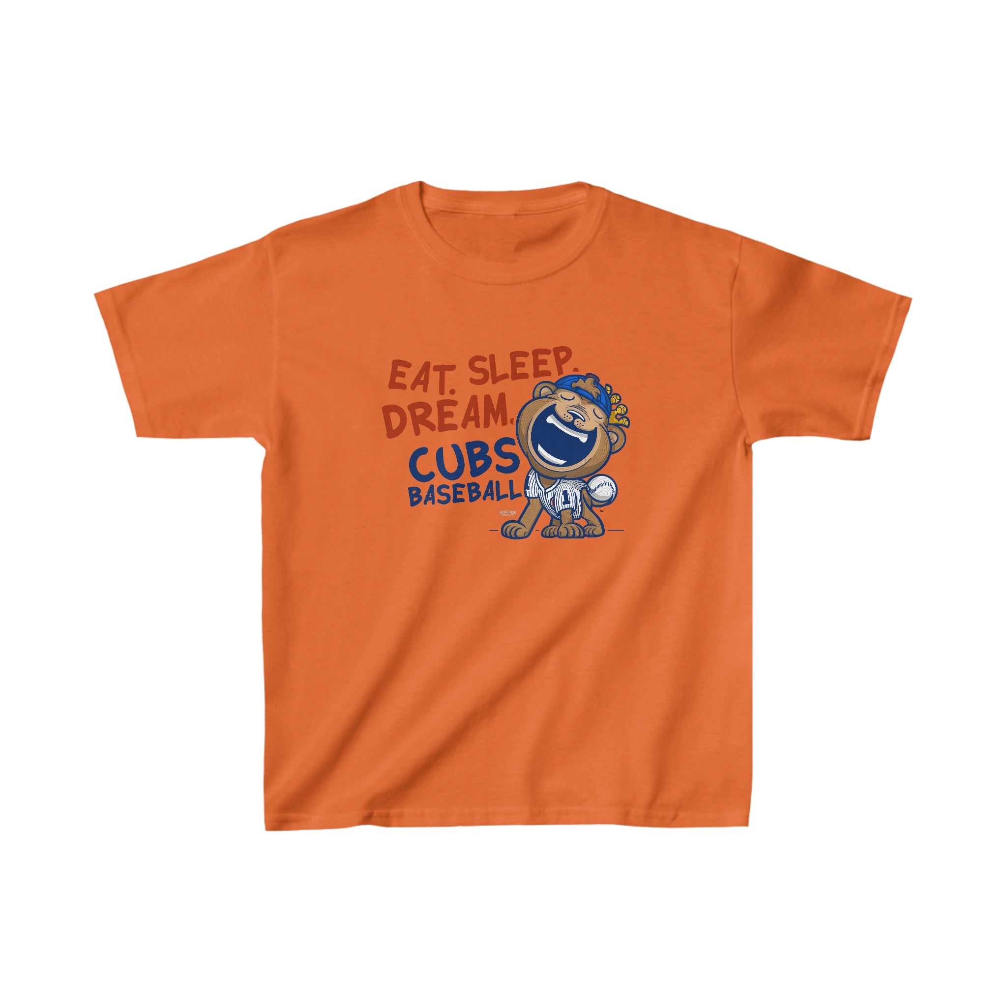 Kids Heavy Cotton™ Tee - Eat Sleep Dream - Lil' Clark CHI Baseball