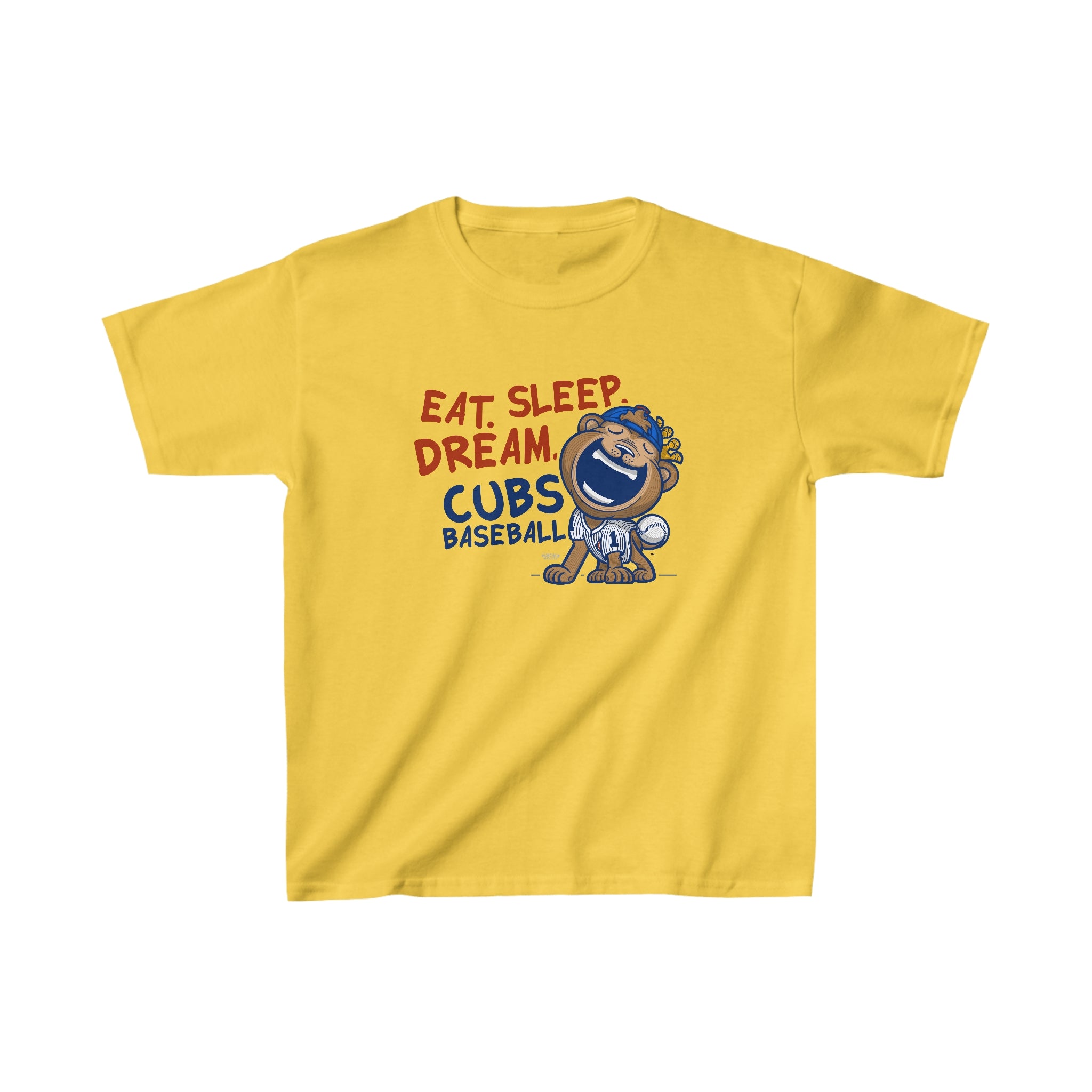 Kids Heavy Cotton™ Tee - Eat Sleep Dream - Lil' Clark CHI Baseball