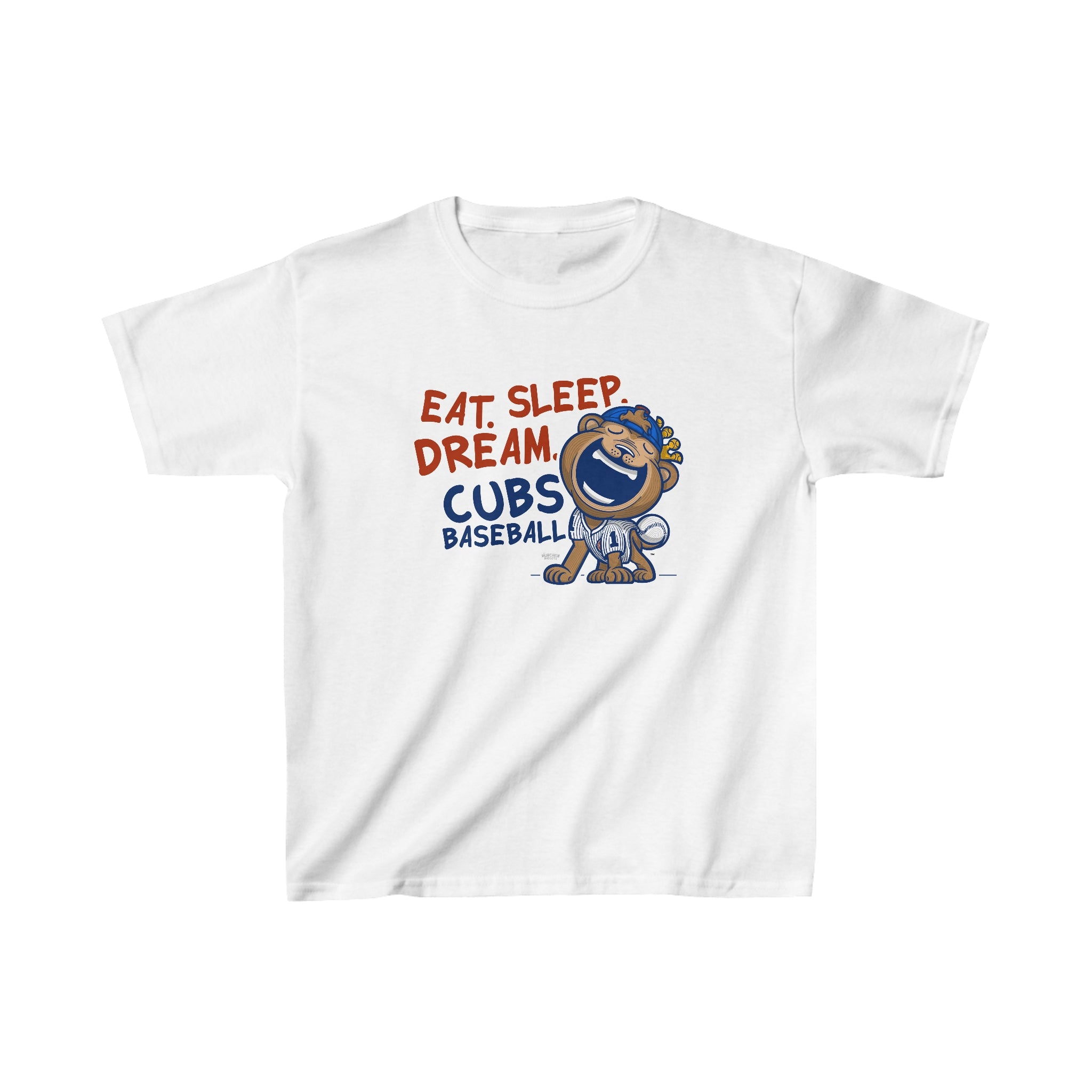 Kids Heavy Cotton™ Tee - Eat Sleep Dream - Lil' Clark CHI Baseball