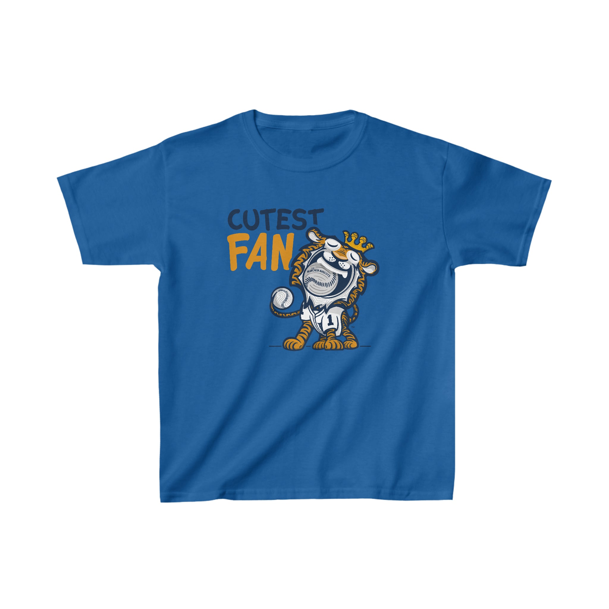 Kids Heavy Cotton™ Tee - Cutest Fan - Lil' Paws DET Baseball