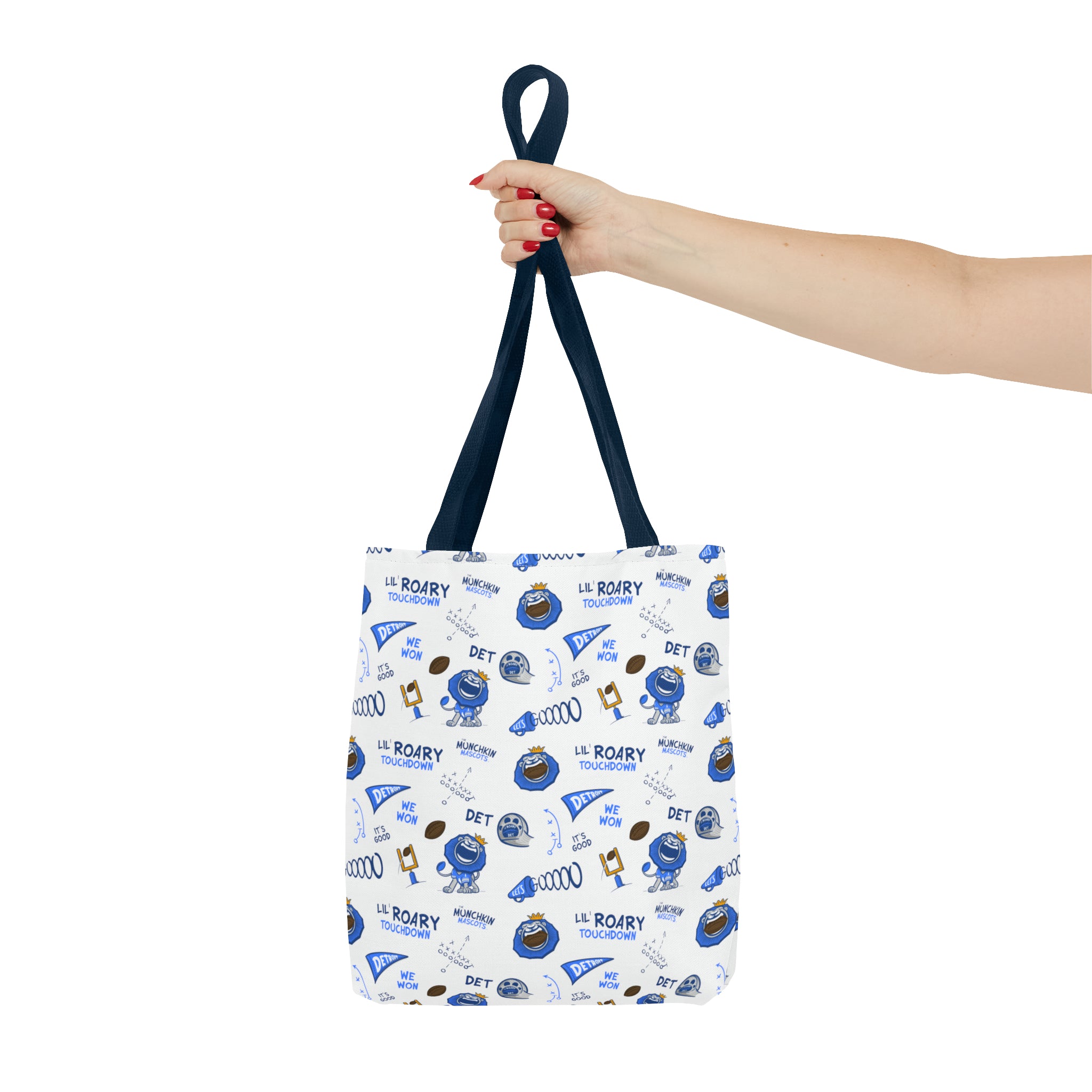 Tote Bag (AOP) - Pattern - Lil' Roary DET Football