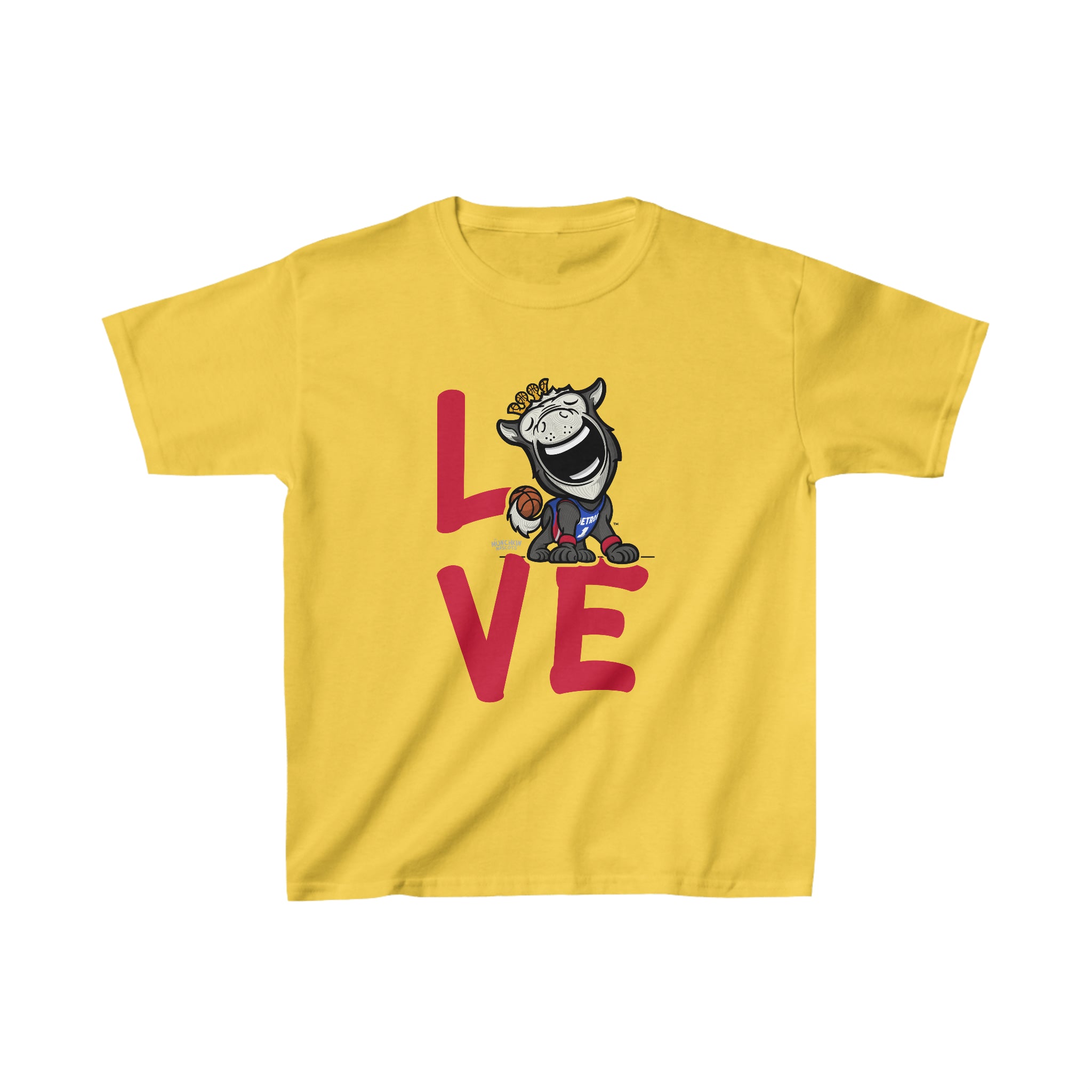 Kids Heavy Cotton™ Tee - LOVE - Lil' Hooper DET Basketball