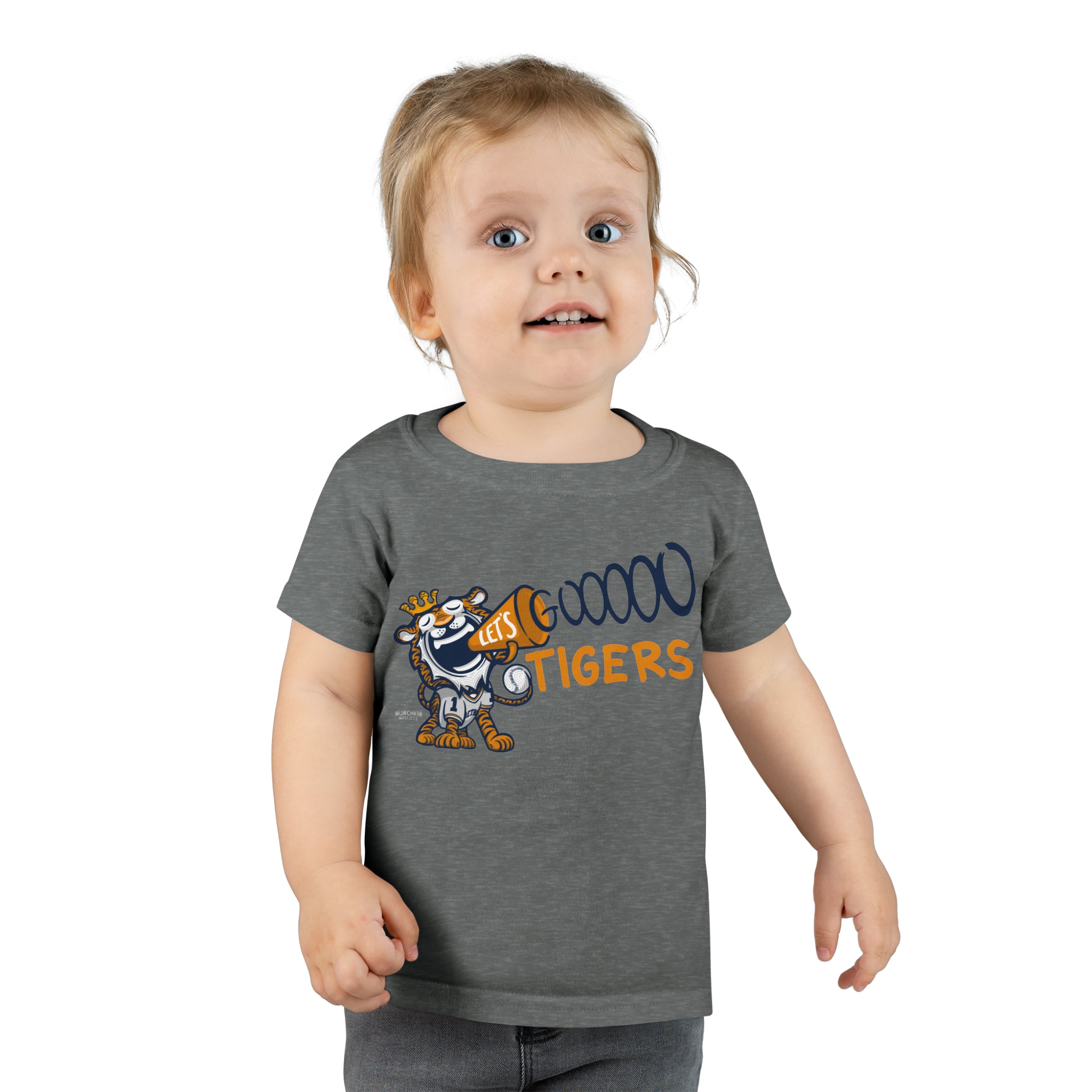 Toddler T-shirt - Lets Go - Lil' Paws DET Baseball