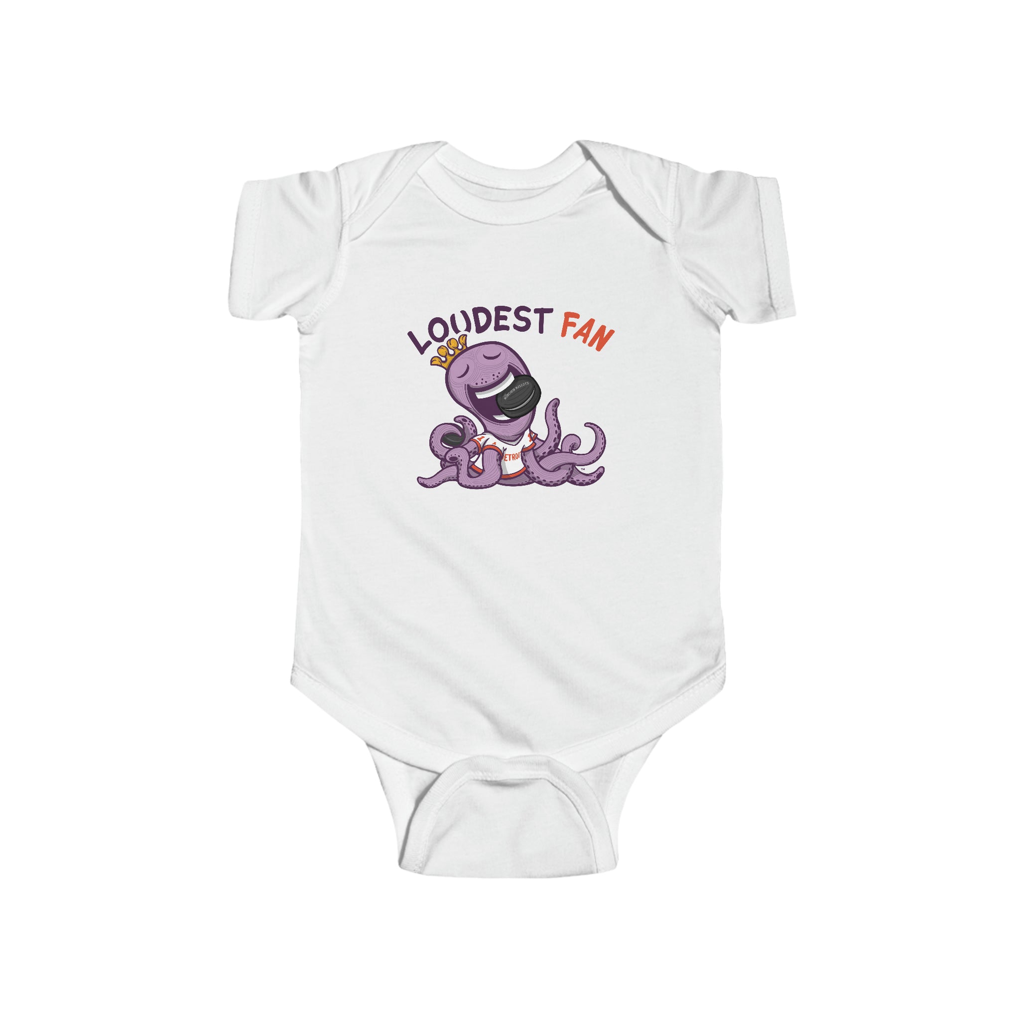 Infant Fine Jersey Bodysuit - Loudest Fan - Lil' Stanley DET Hockey