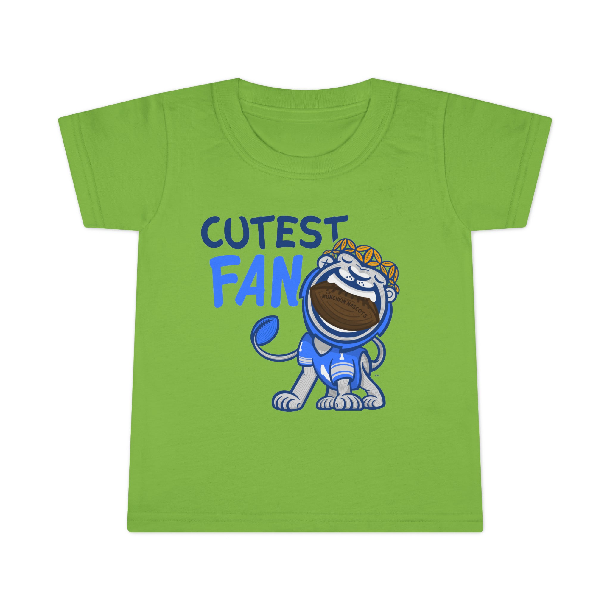 Toddler T-shirt - Cutest Fan - Lil' Miss Roary DET Football