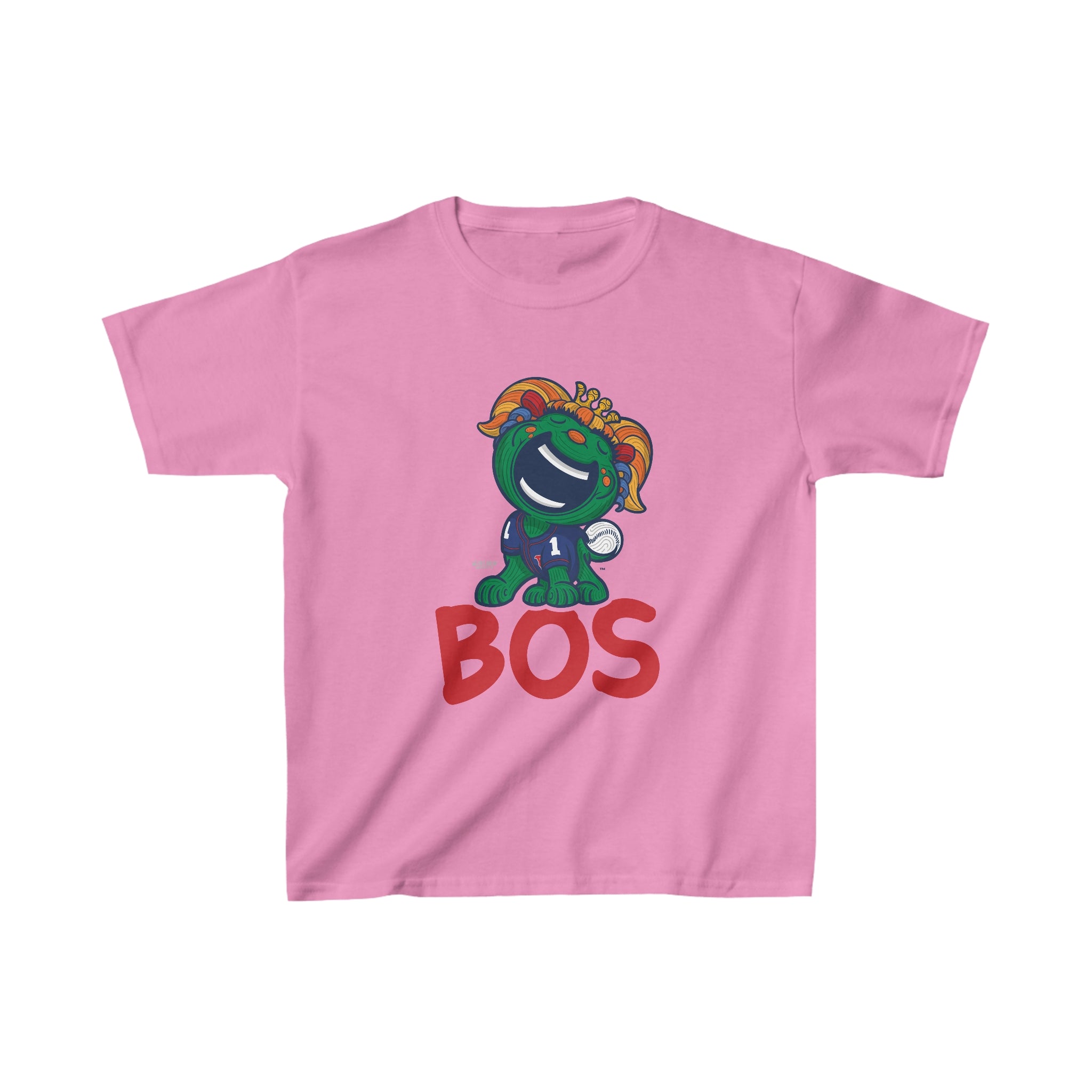 Kids Heavy Cotton™ Tee - BOS - Lil' Miss Tessie BOS Baseball