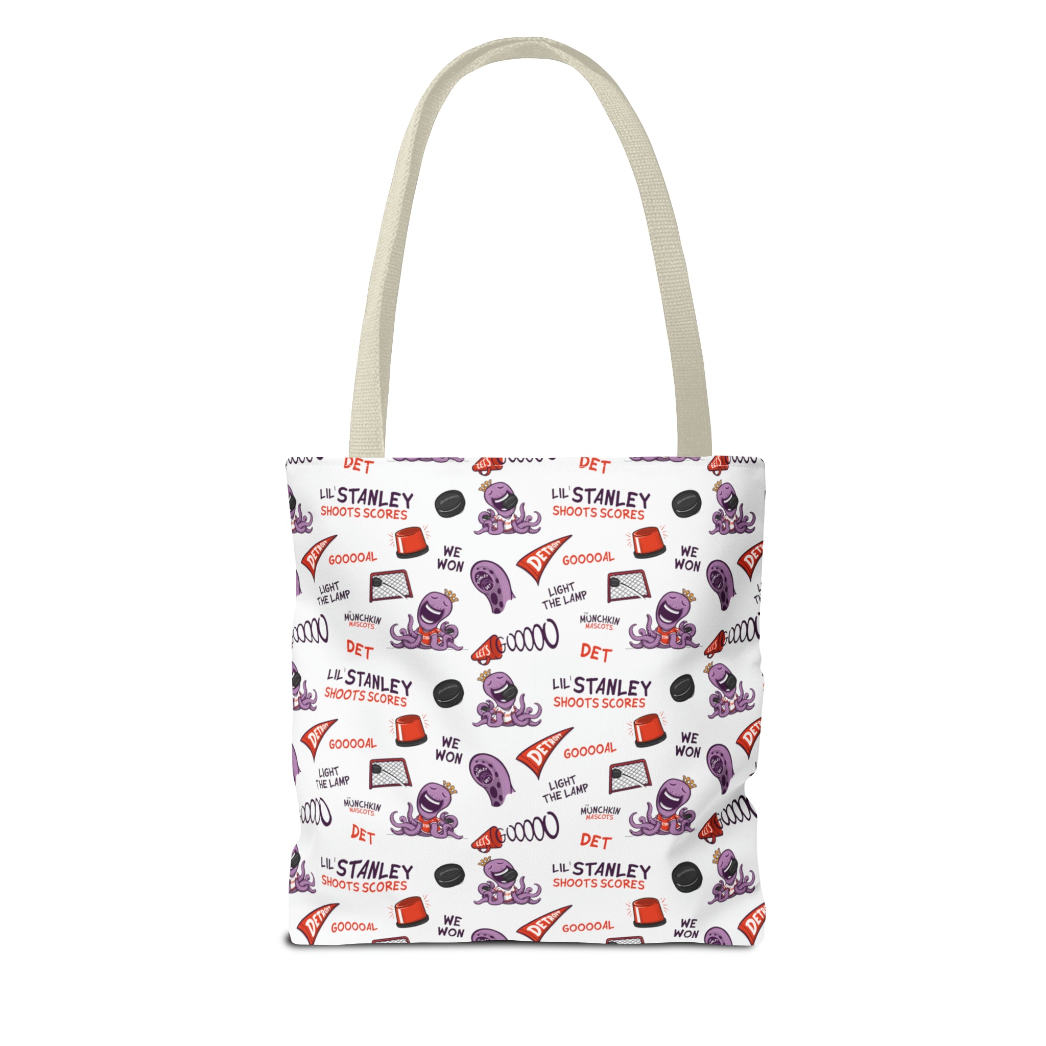 Tote Bag (AOP) - Pattern - Lil' Stanley DET Hockey