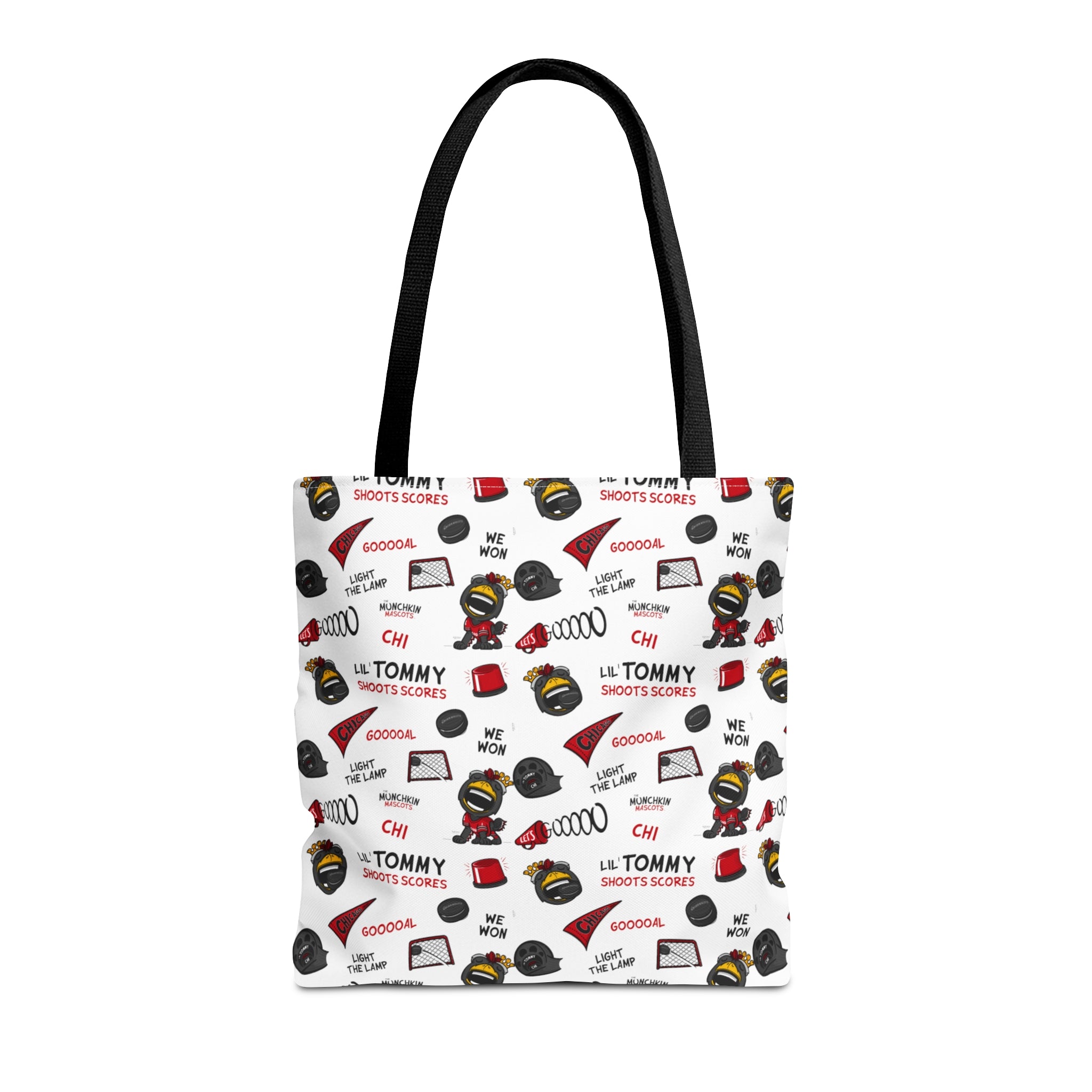 Tote Bag (AOP) - Pattern - Lil' Tommy CHI Hockey